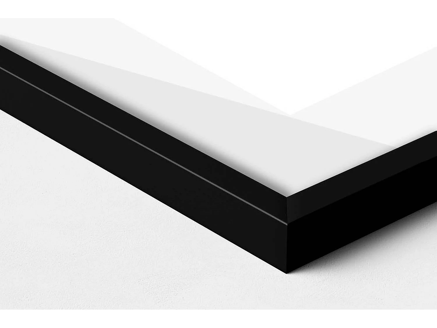 Dekoratives Gemälde mit schwarzem Rahmen, lineare böhmische Abstraktion 70 x 100 cm – perfekt für das Wohn- oder Schlafzimmer