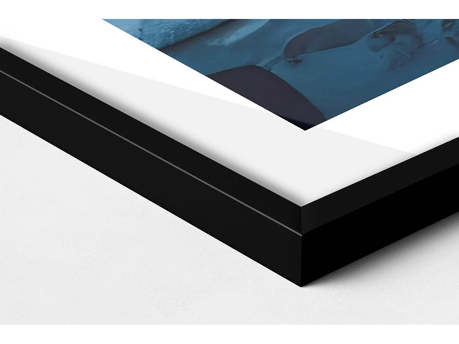 Dekoratives Gemälde mit schwarzem Rahmen, Zelt in den Bergen Islands 70 x 100 cm – Perfekt für das Wohn- oder Schlafzimmer