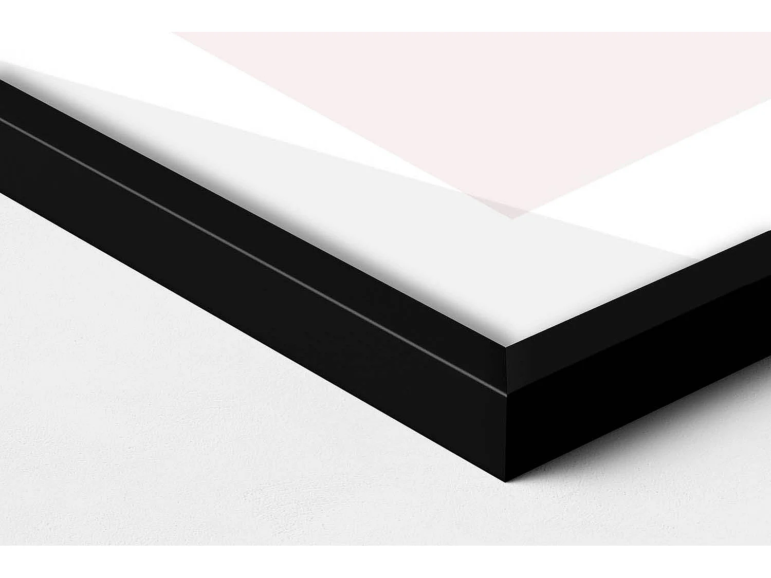 Dekoratives Gemälde mit schwarzem Rahmen, böhmische Formen mit Gold 70 x 100 cm – Perfekt für das Wohn- oder Schlafzimmer