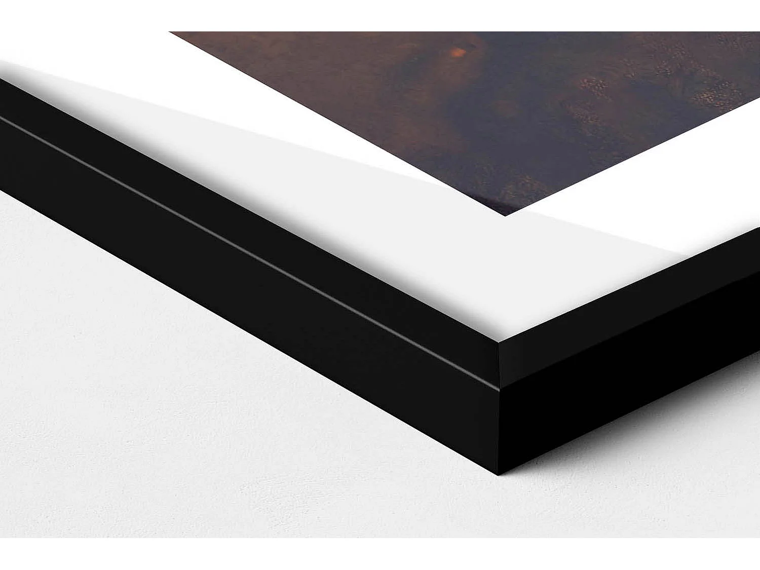 Tableau décoratif avec cadre noir, Une idée abstraite de la vie adulte 70 x 100 cm– Parfait pour le salon ou la chambre