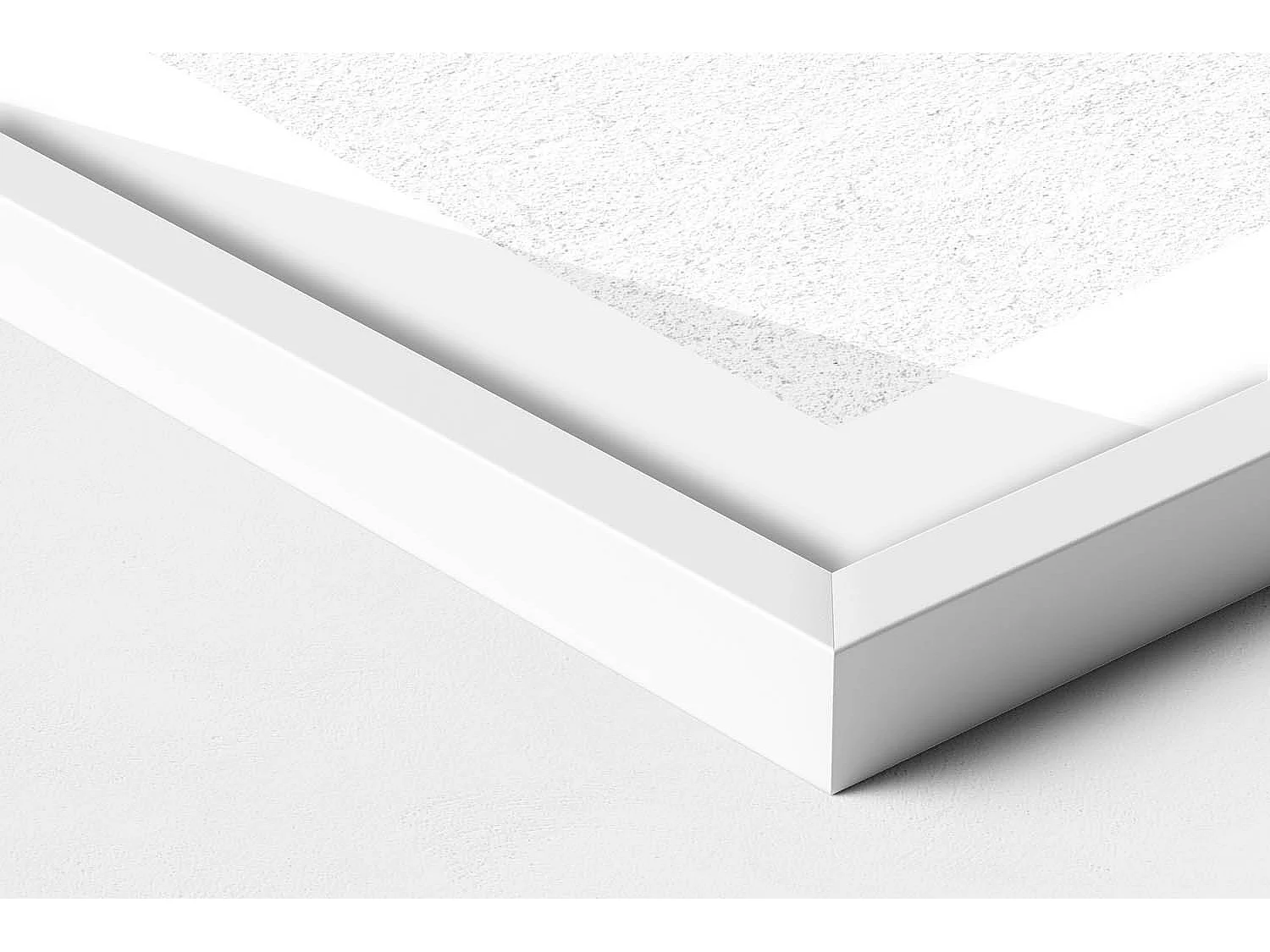 Dekoratives Gemälde mit weißem Rahmen, abstrakte böhmische Komposition 80 x 60 cm – perfekt für das Wohn- oder Schlafzimmer