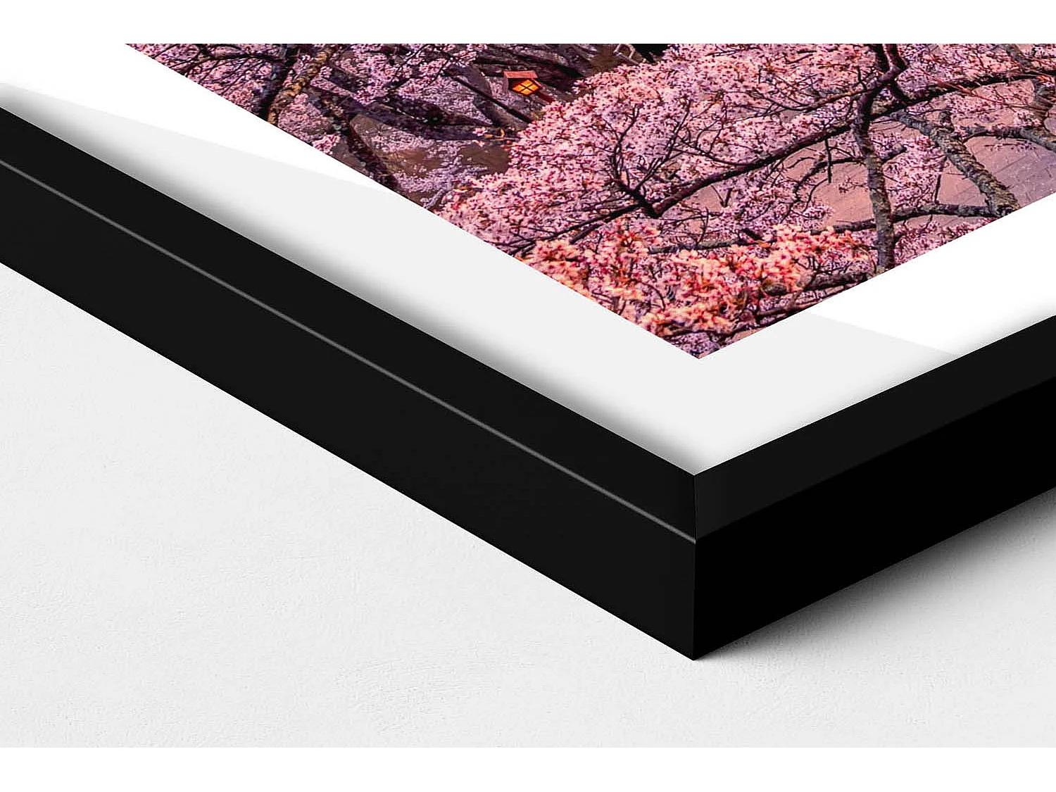 Tableau décoratif avec cadre noir, Plantes minimalistes et soleil bohème 50 x 50 cm – Parfait pour le salon ou la chambre