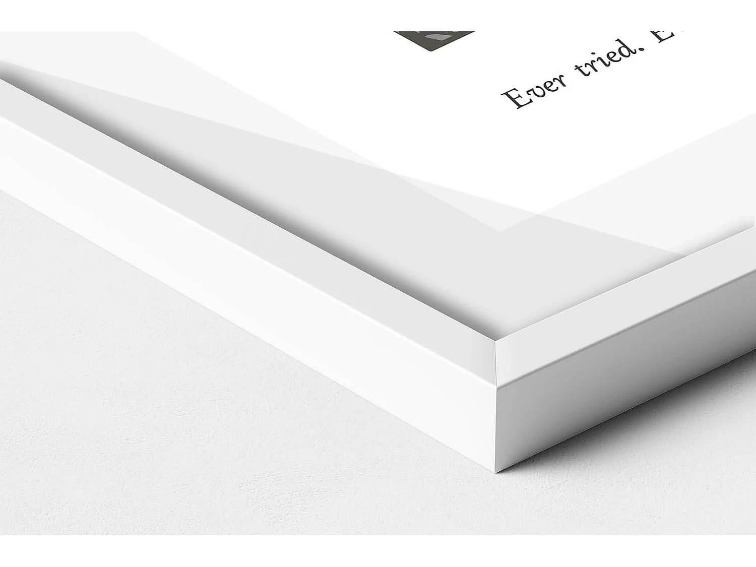 Quadro decorativo con cornice bianca, Astrazione bohémien lineare 50 x 70 cm – Perfetto per il soggiorno o la camera da letto