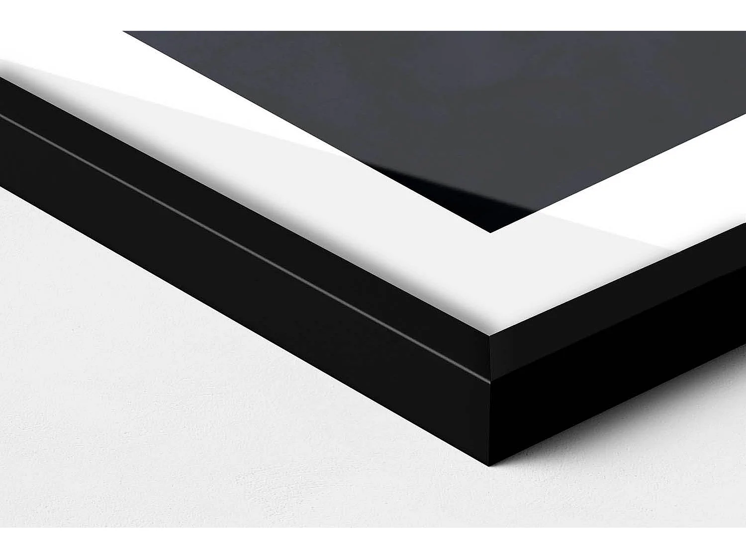 Tableau décoratif avec cadre noir, Tour asiatique et fleurs de cerisier 100 x 70 cm– Parfait pour le salon ou la chambre