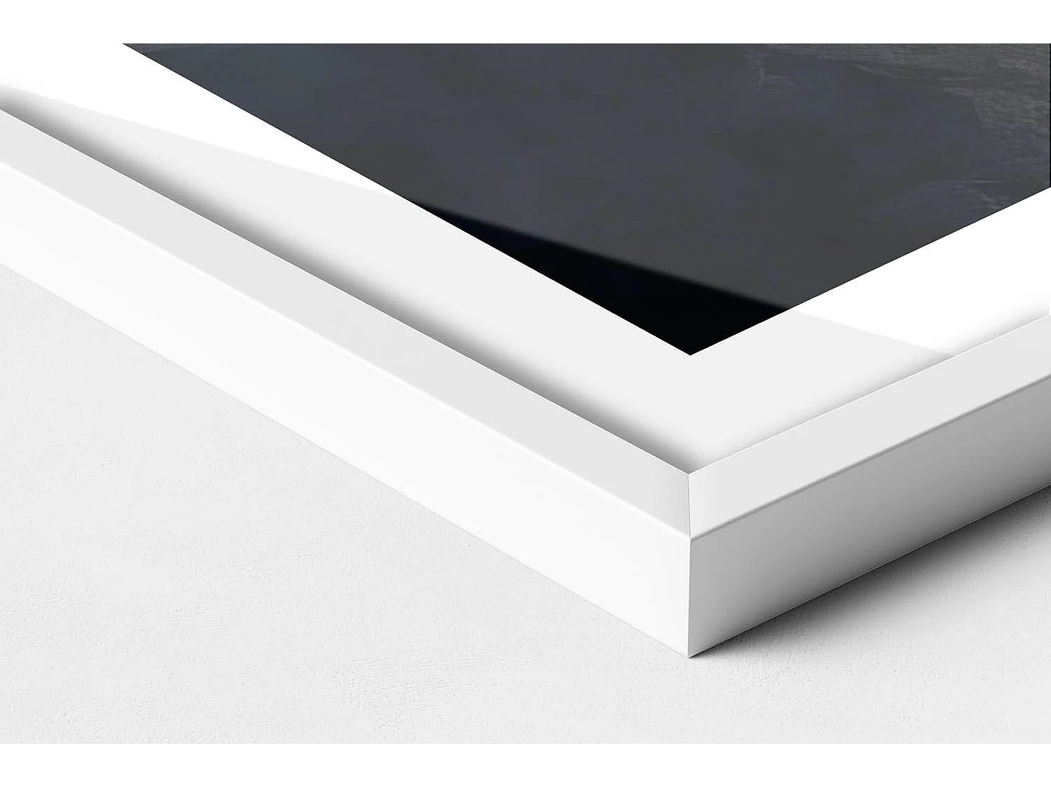 Dekoratives Gemälde mit weißem Rahmen, asiatischem Turm und Kirschblüten 80 x 60 cm – Perfekt für das Wohn- oder Schlafzimmer