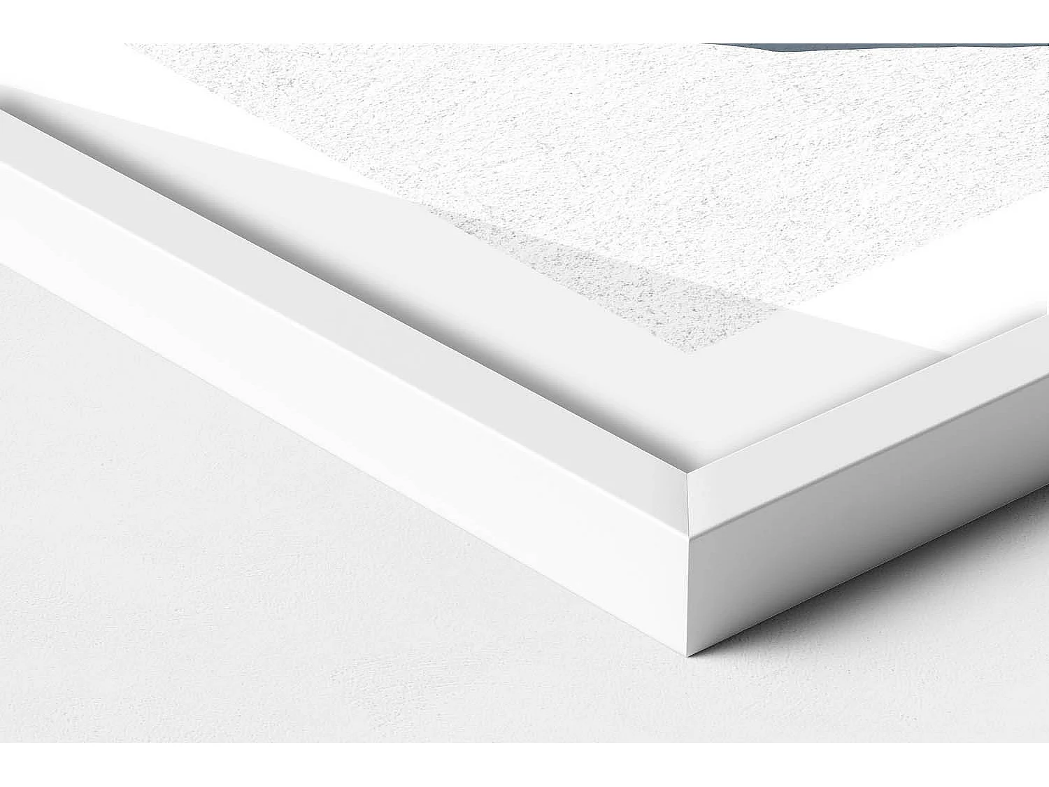 Dekoratives Gemälde mit weißem Rahmen, abstrakte böhmische Komposition 70 x 50 cm – perfekt für das Wohn- oder Schlafzimmer