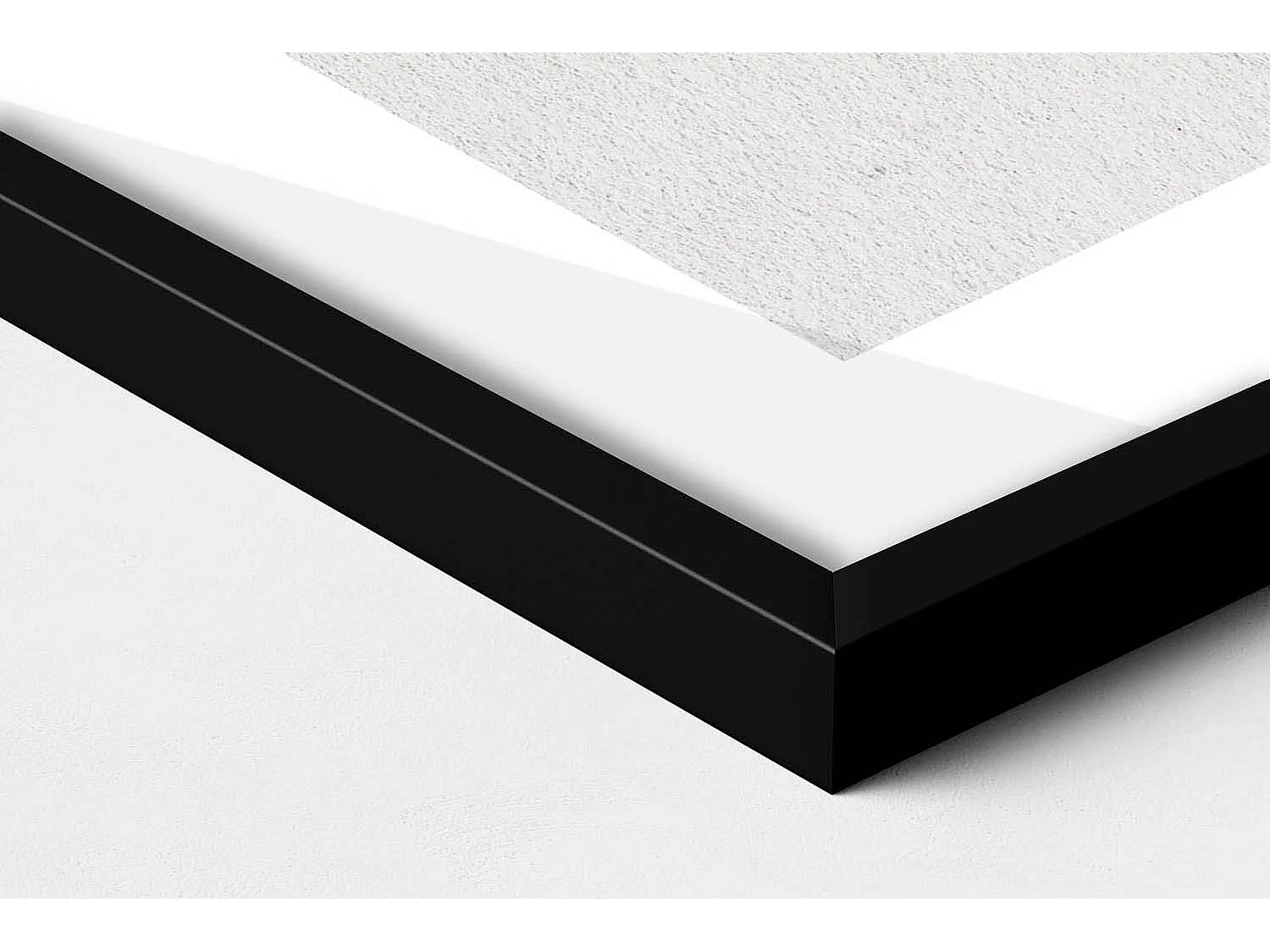 Dekoratives Gemälde mit schwarzem Rahmen, geometrische Komposition 70 x 100 cm – perfekt für das Wohn- oder Schlafzimmer