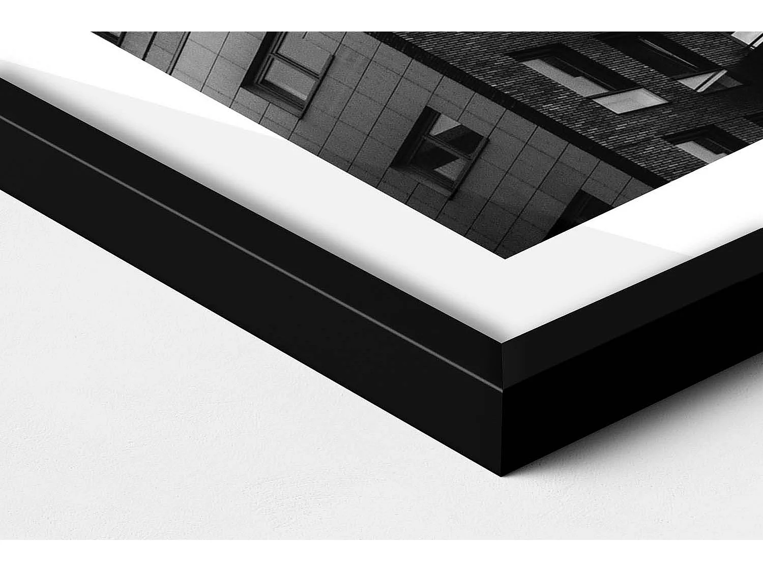 Tableau décoratif avec cadre noir, Grande vague de Kanagawa 50 x 50 cm – Parfait pour le salon ou la chambre