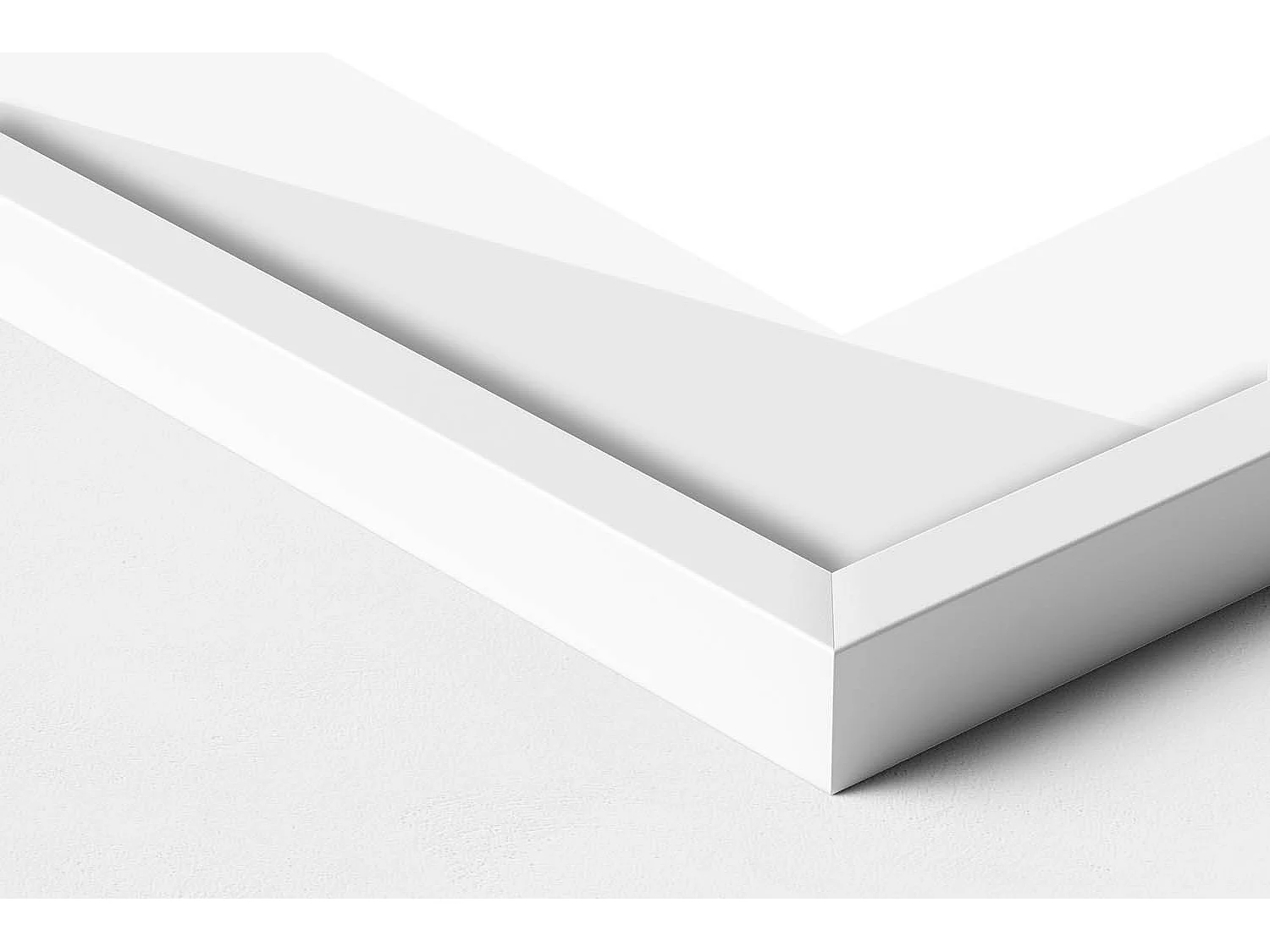 Dekoratives Gemälde mit weißem Rahmen, lineare böhmische Abstraktion 70 x 100 cm – perfekt für das Wohn- oder Schlafzimmer