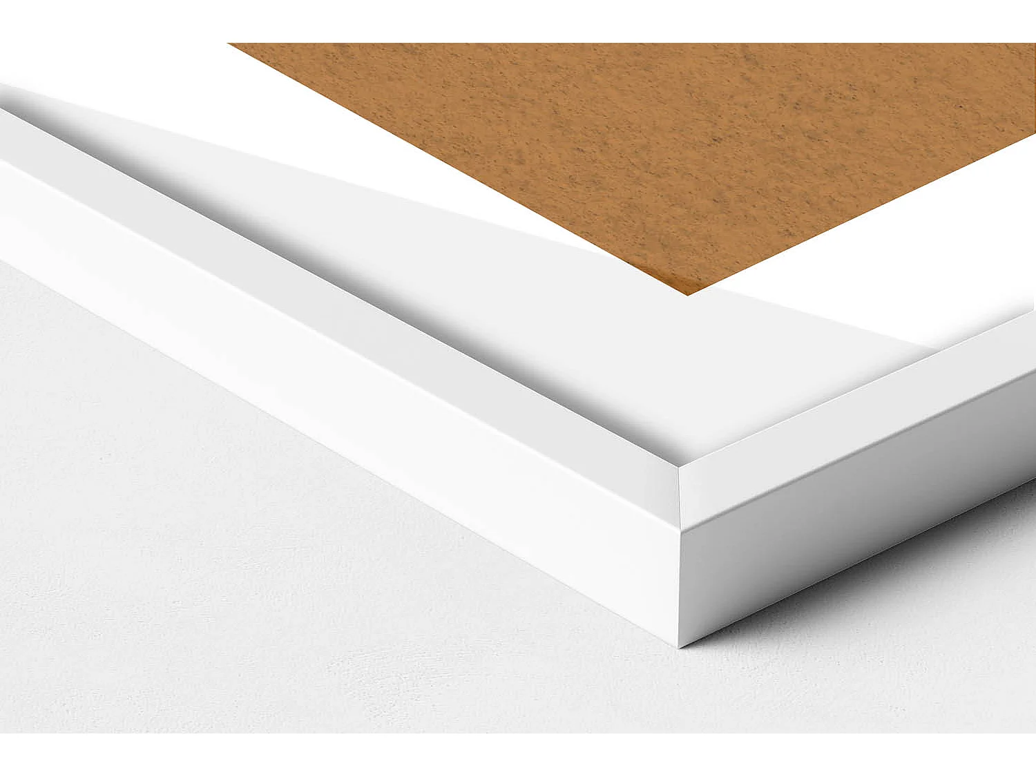 Dekoratives Gemälde mit weißem Rahmen, abstrakte böhmische Komposition 70 x 100 cm – perfekt für das Wohn- oder Schlafzimmer