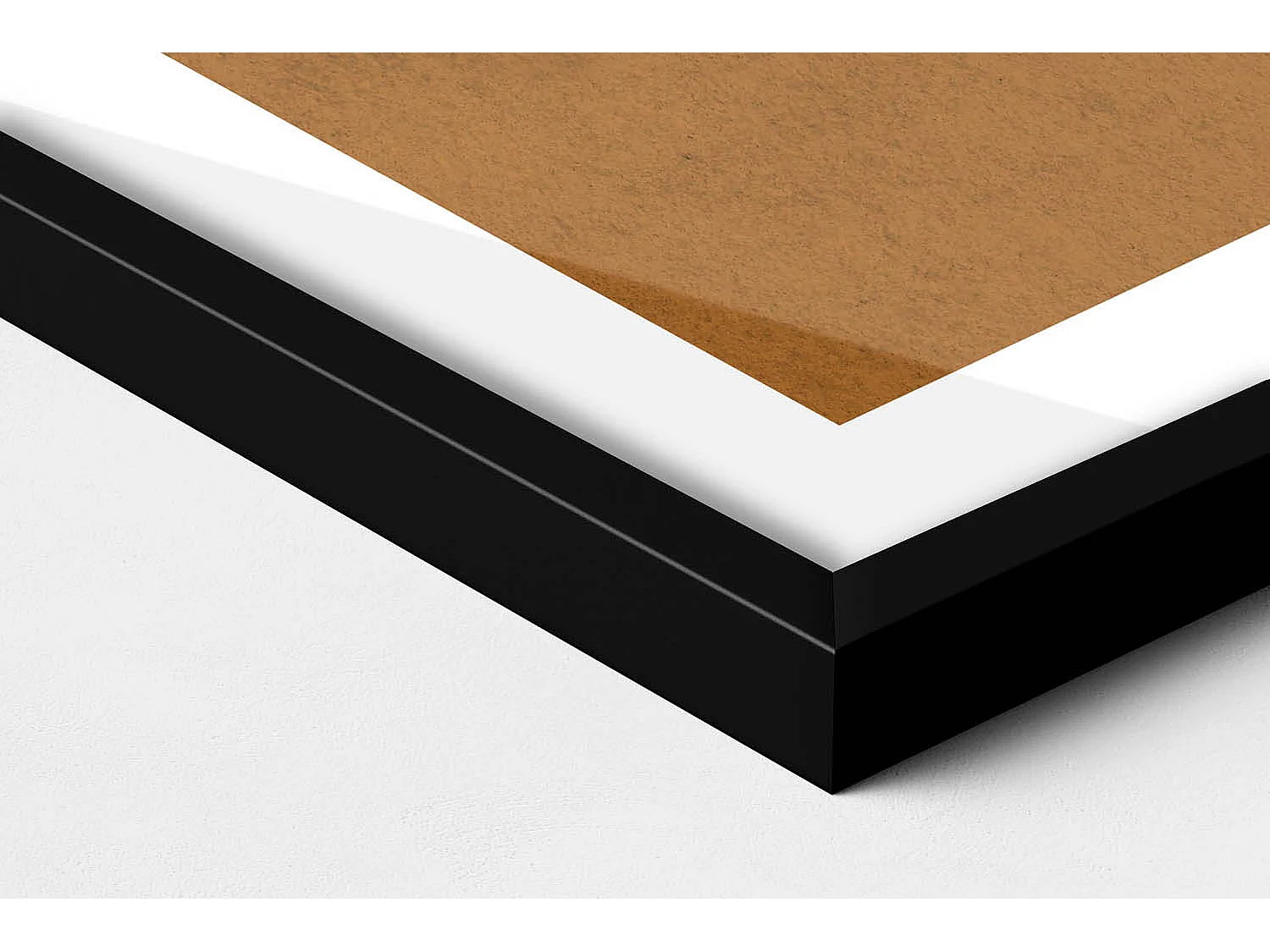 Dekoratives Gemälde mit schwarzem Rahmen, abstrakte böhmische Komposition 50 x 70 cm – perfekt für das Wohn- oder Schlafzimmer