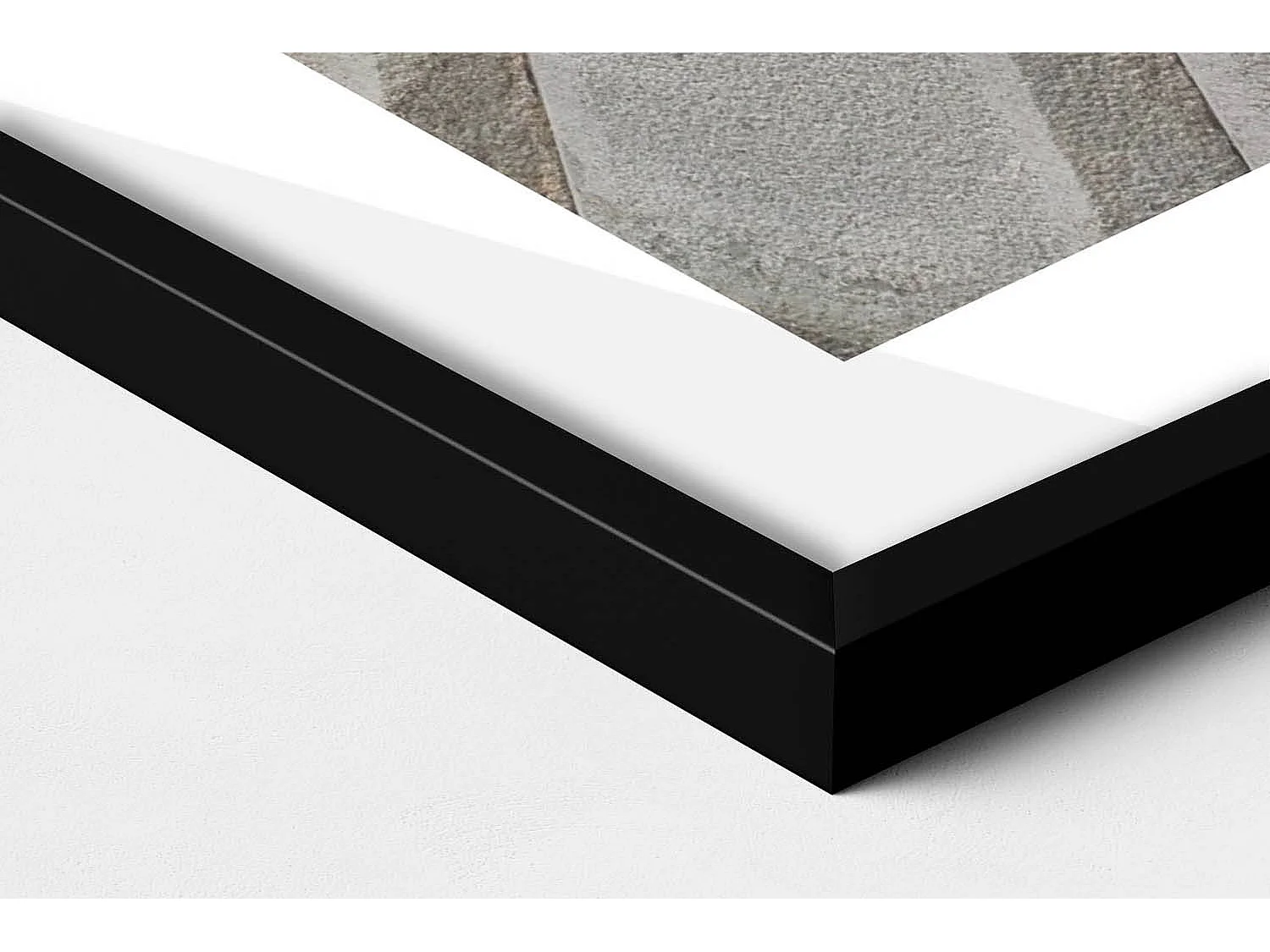 Dekoratives Gemälde mit schwarzem Rahmen, Wendeltreppe 70 x 100 cm – Perfekt für das Wohn- oder Schlafzimmer