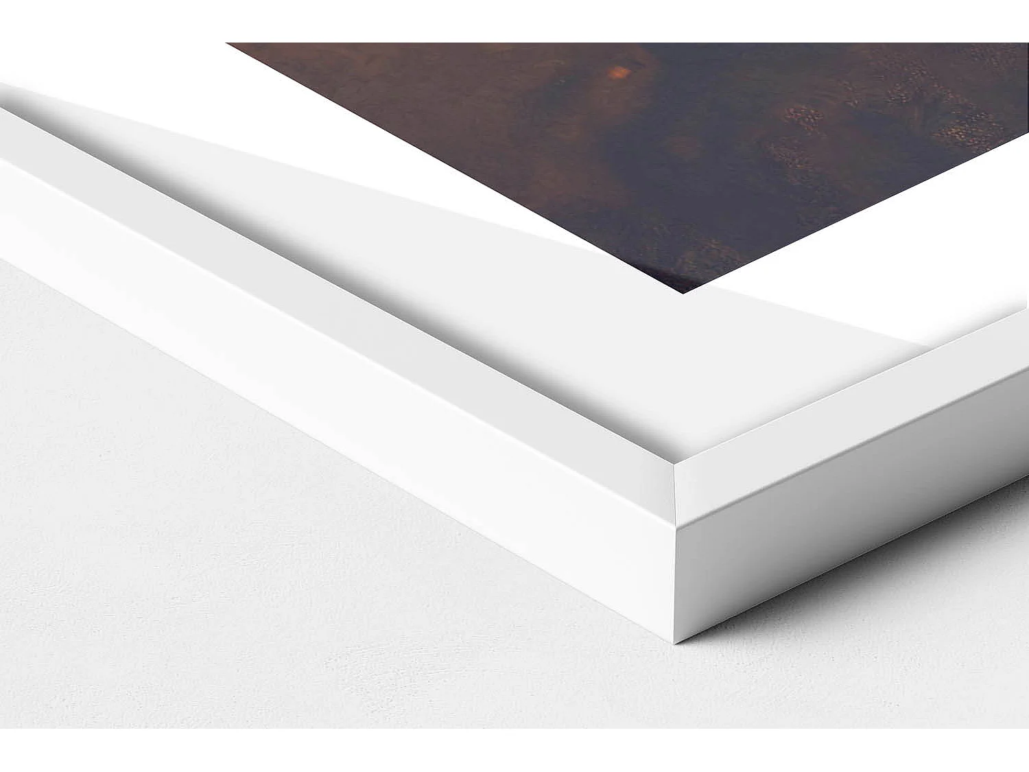 Dekoratives Gemälde mit weißem Rahmen, Eine abstrakte Vorstellung vom Erwachsenenleben 70 x 100 cm – Perfekt für das Wohn- oder Schlafzimmer