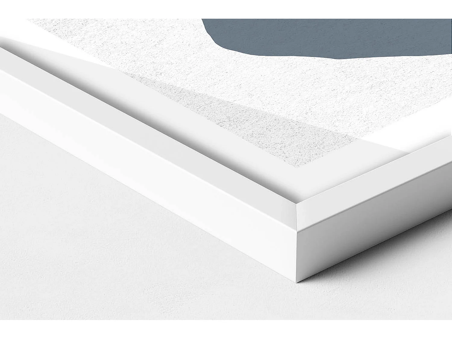 Dekoratives Gemälde mit weißem Rahmen, abstrakte böhmische Komposition 60 x 40 cm – perfekt für das Wohn- oder Schlafzimmer