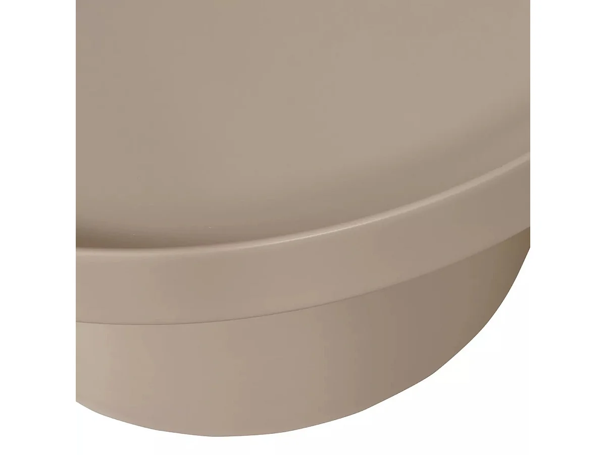 PEER - Table basse en métal sable D74