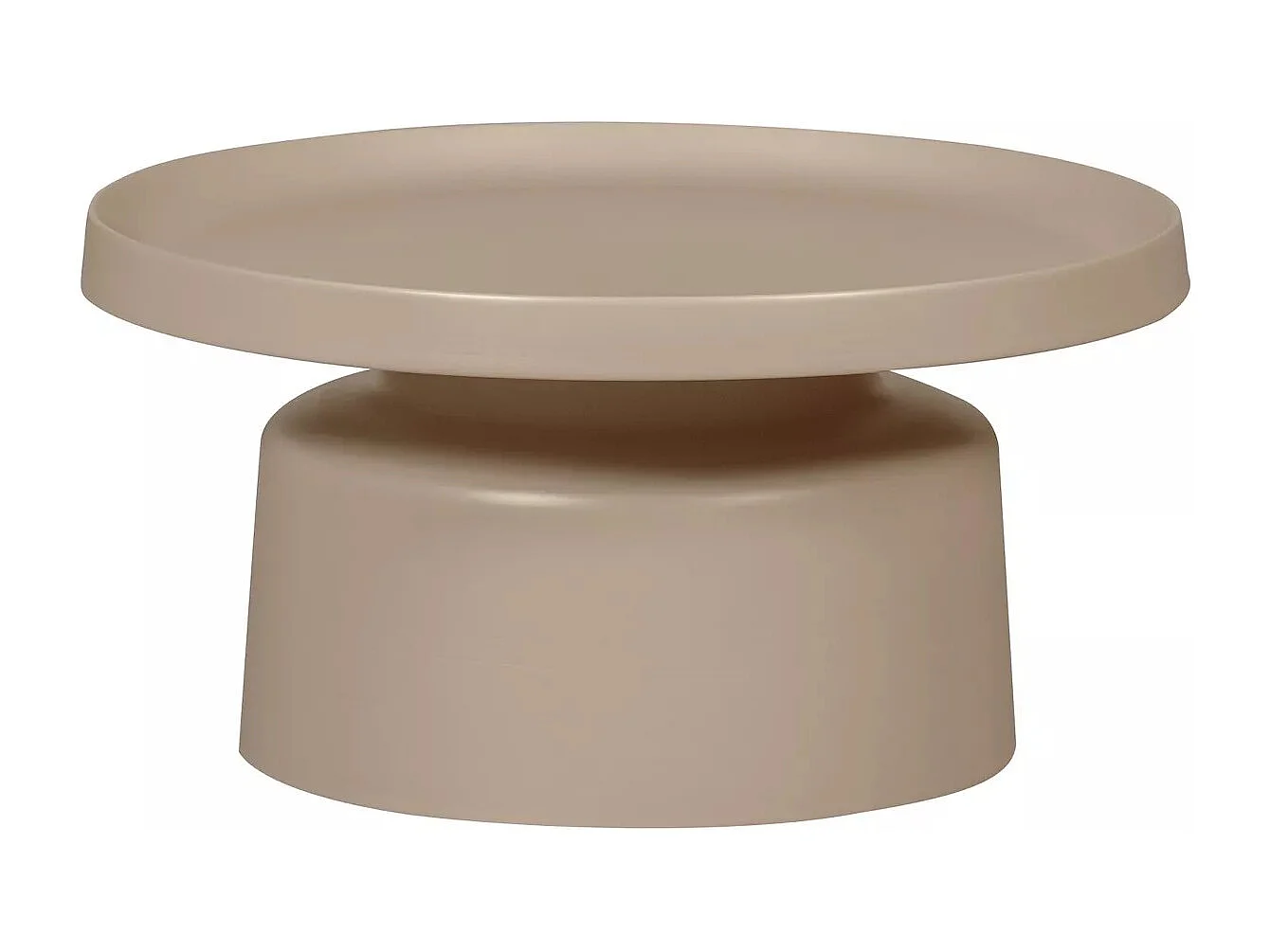 PEER - Table basse en métal sable D74