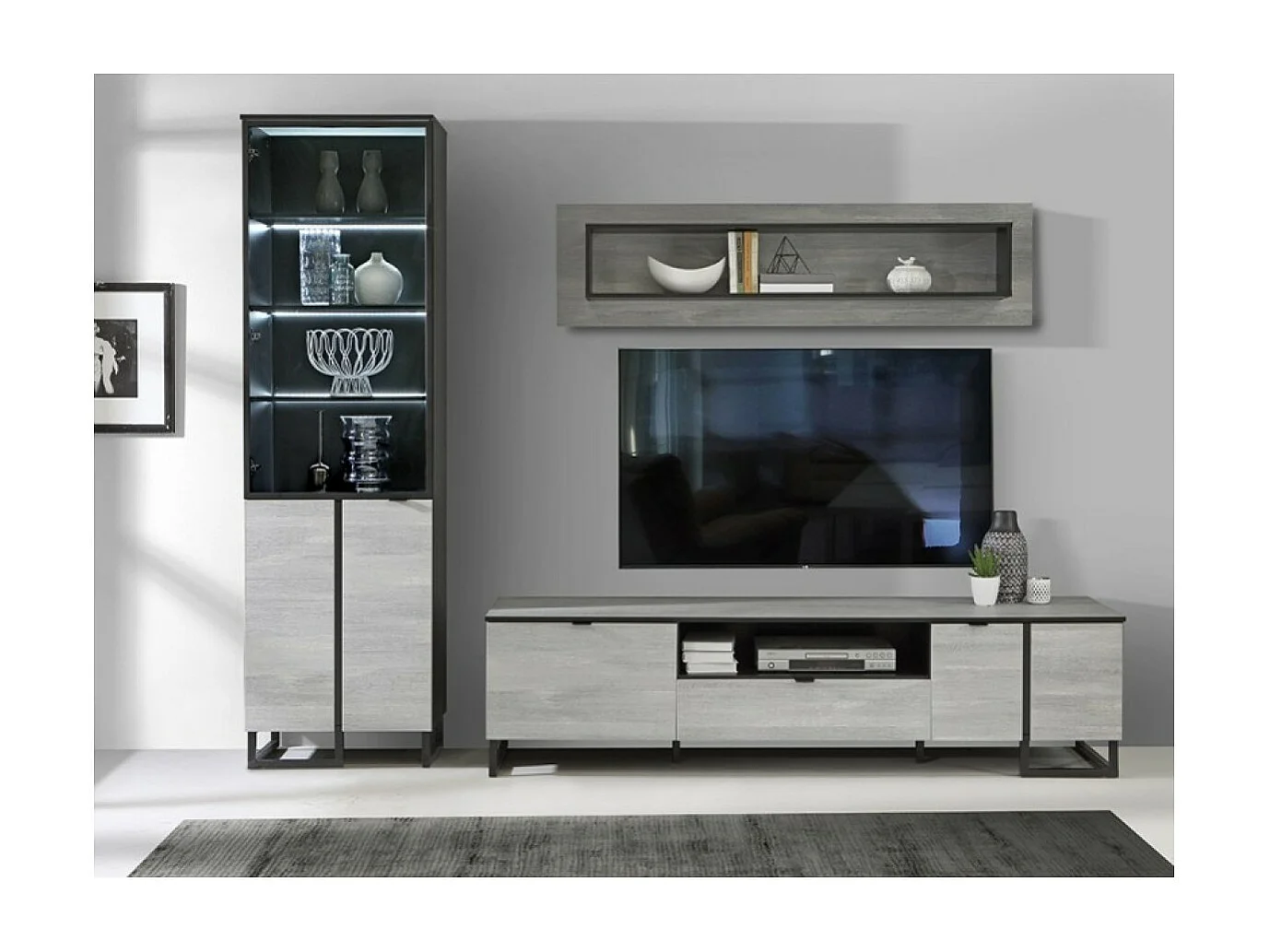 Vitrine Grace/Nero&Gris