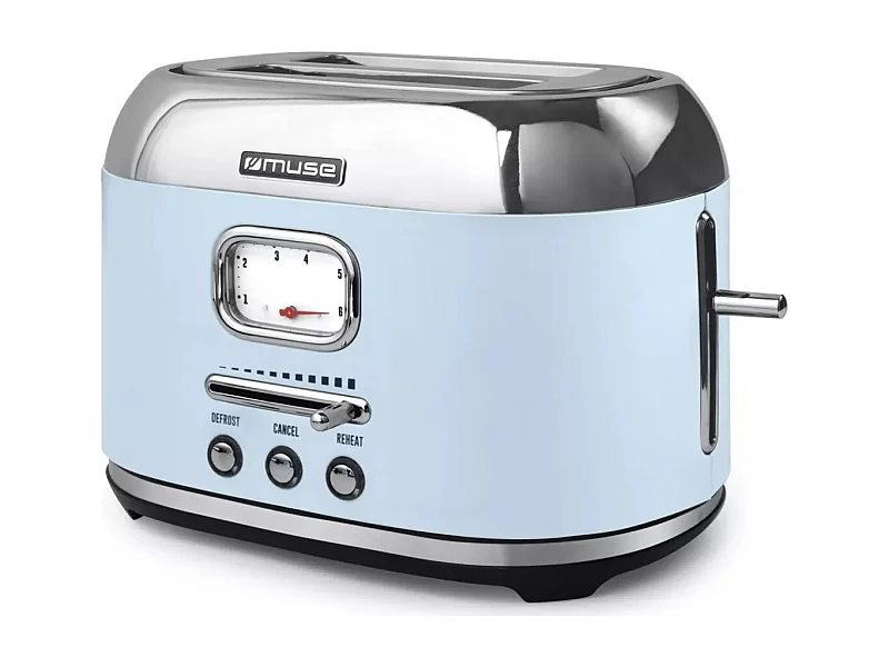 Muse Grille-pains 2 fentes 1000w  bleu - MS-120VB
