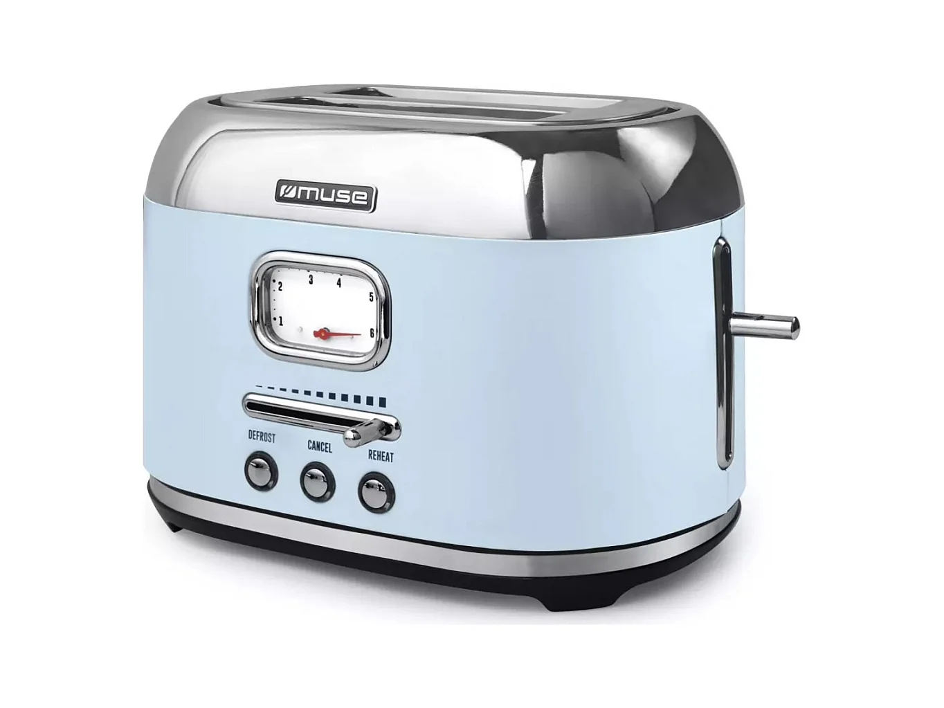 Muse Grille-pains 2 fentes 1000w  bleu - MS-120VB