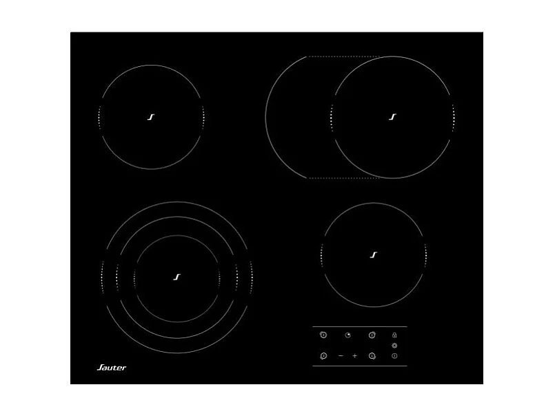 Sauter Table de cuisson vitrocéramique 60cm 4 feux noir - SPV464EB