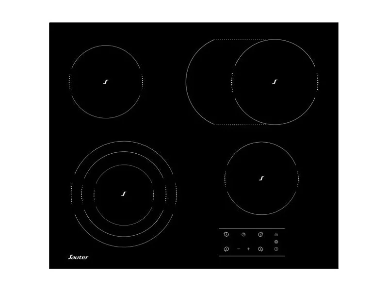 Sauter Table de cuisson vitrocéramique 60cm 4 feux noir - SPV464EB