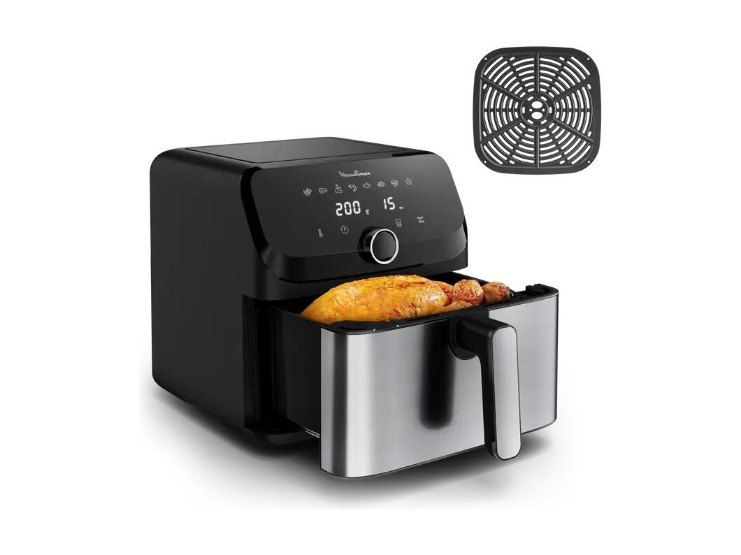 Friteuse sans huile Moulinex Easy Fry Mega EZ855D 2020 W Acier inoxydable