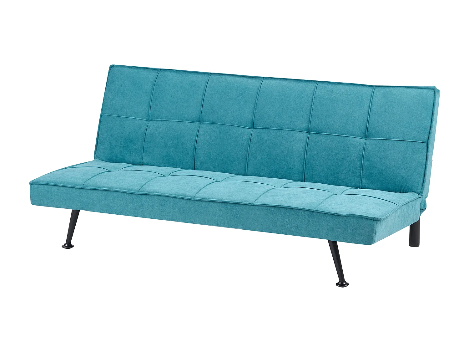 Divano letto HASLE Tessuto Blu oltremare 3 posti