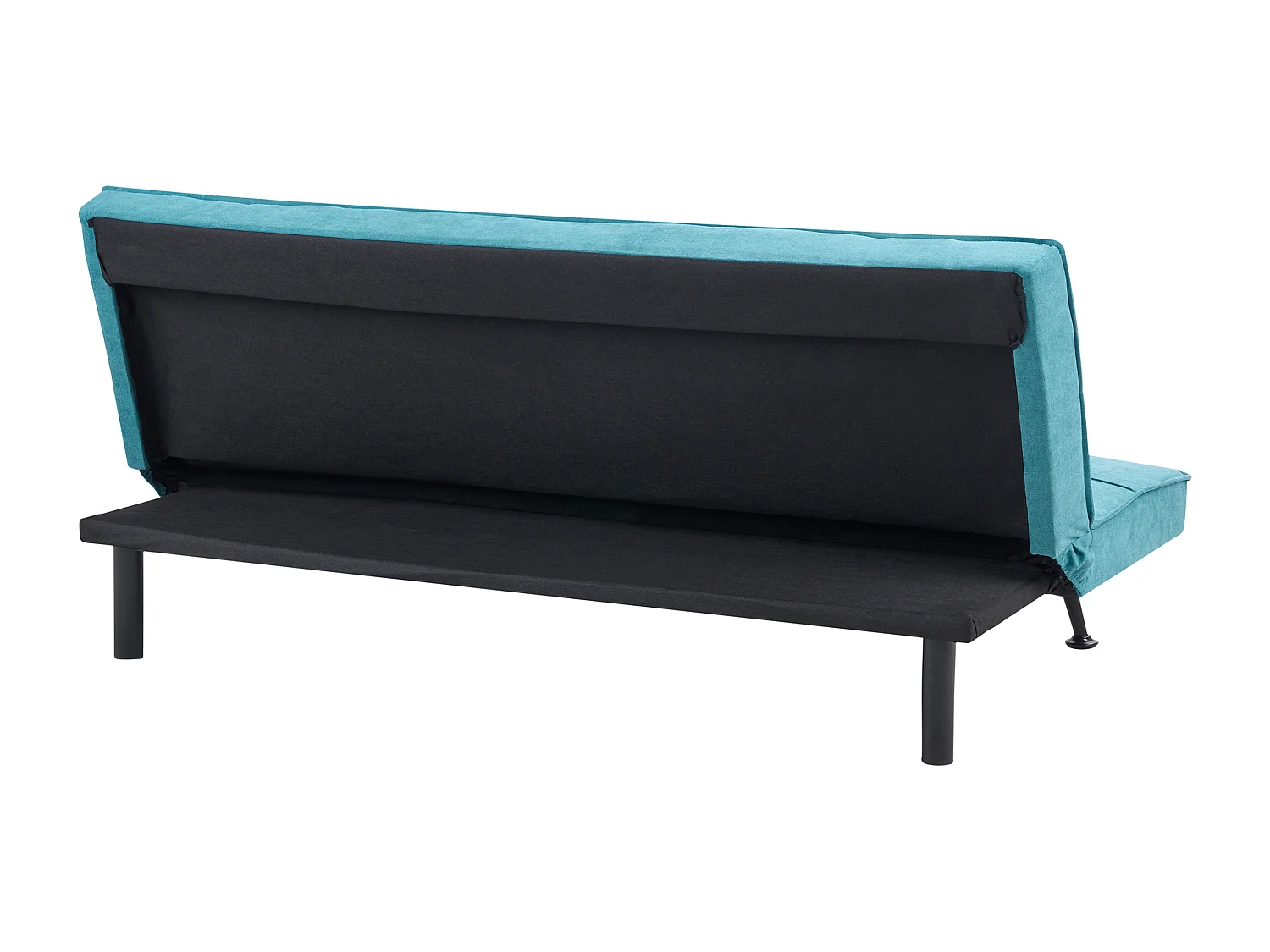 Divano letto HASLE Tessuto Blu oltremare 3 posti