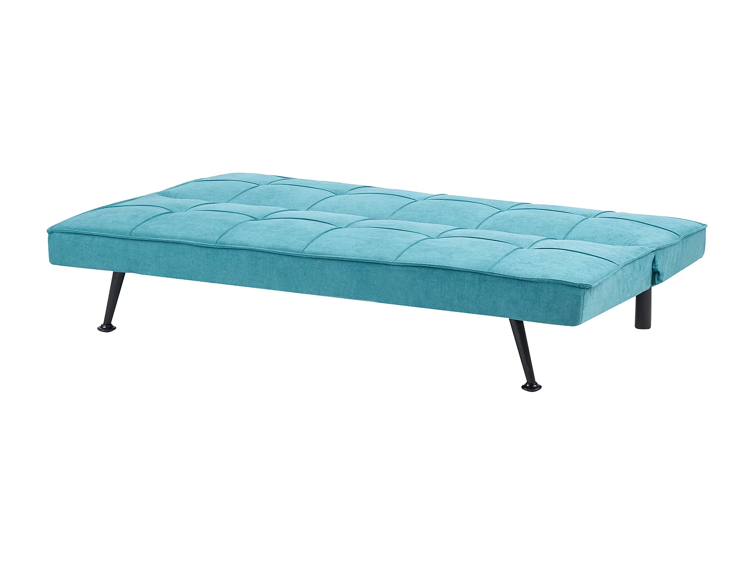 Divano letto HASLE Tessuto Blu oltremare 3 posti