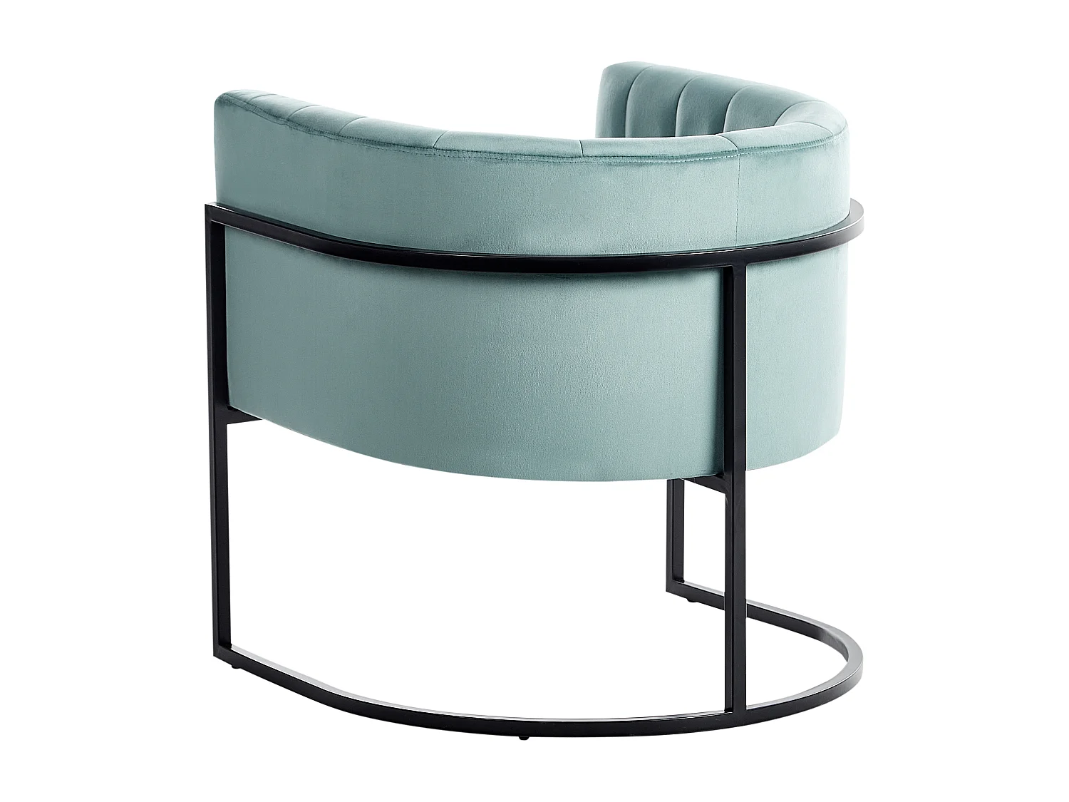 Fauteuil LARVIK II Velours Vert menthe