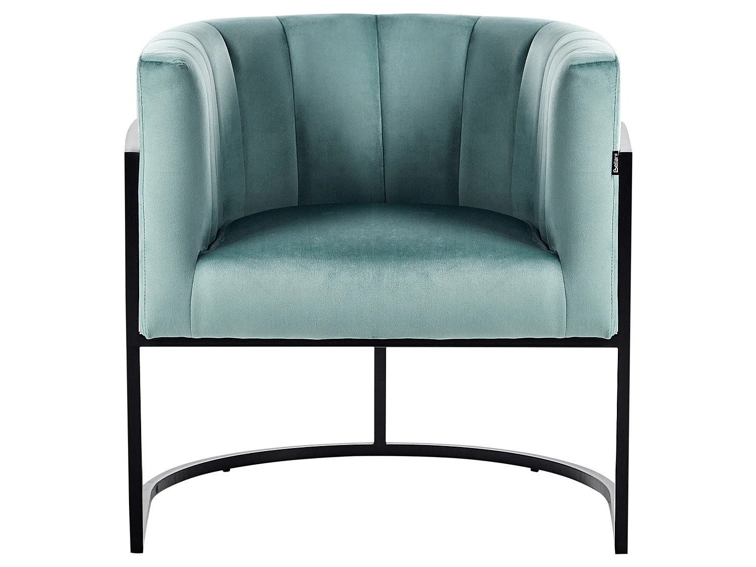 Fauteuil LARVIK II Velours Vert menthe