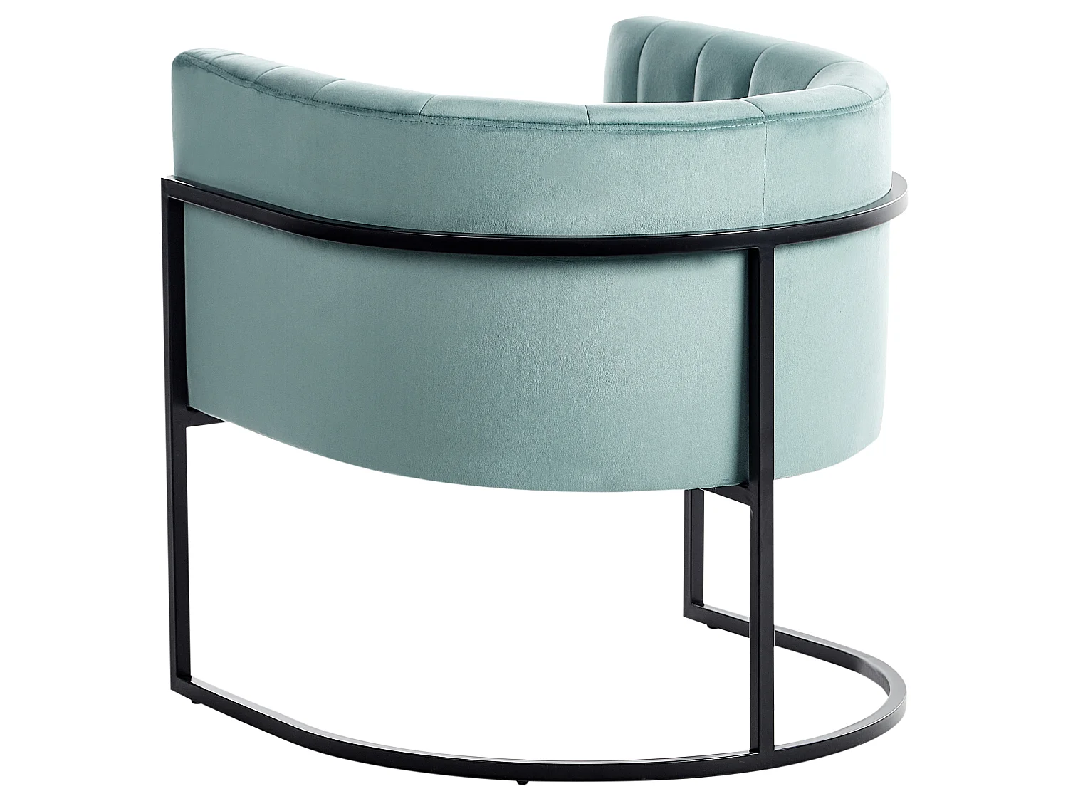 Fauteuil LARVIK II Velours Vert menthe