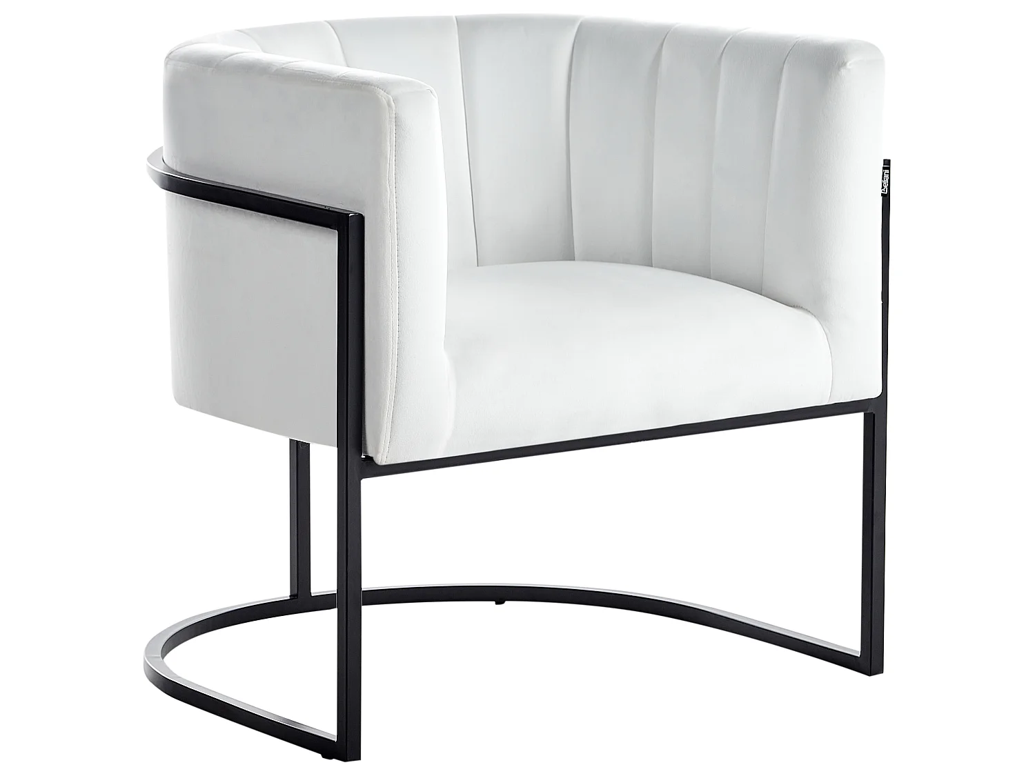 Armchair LARVIK II Velvet White