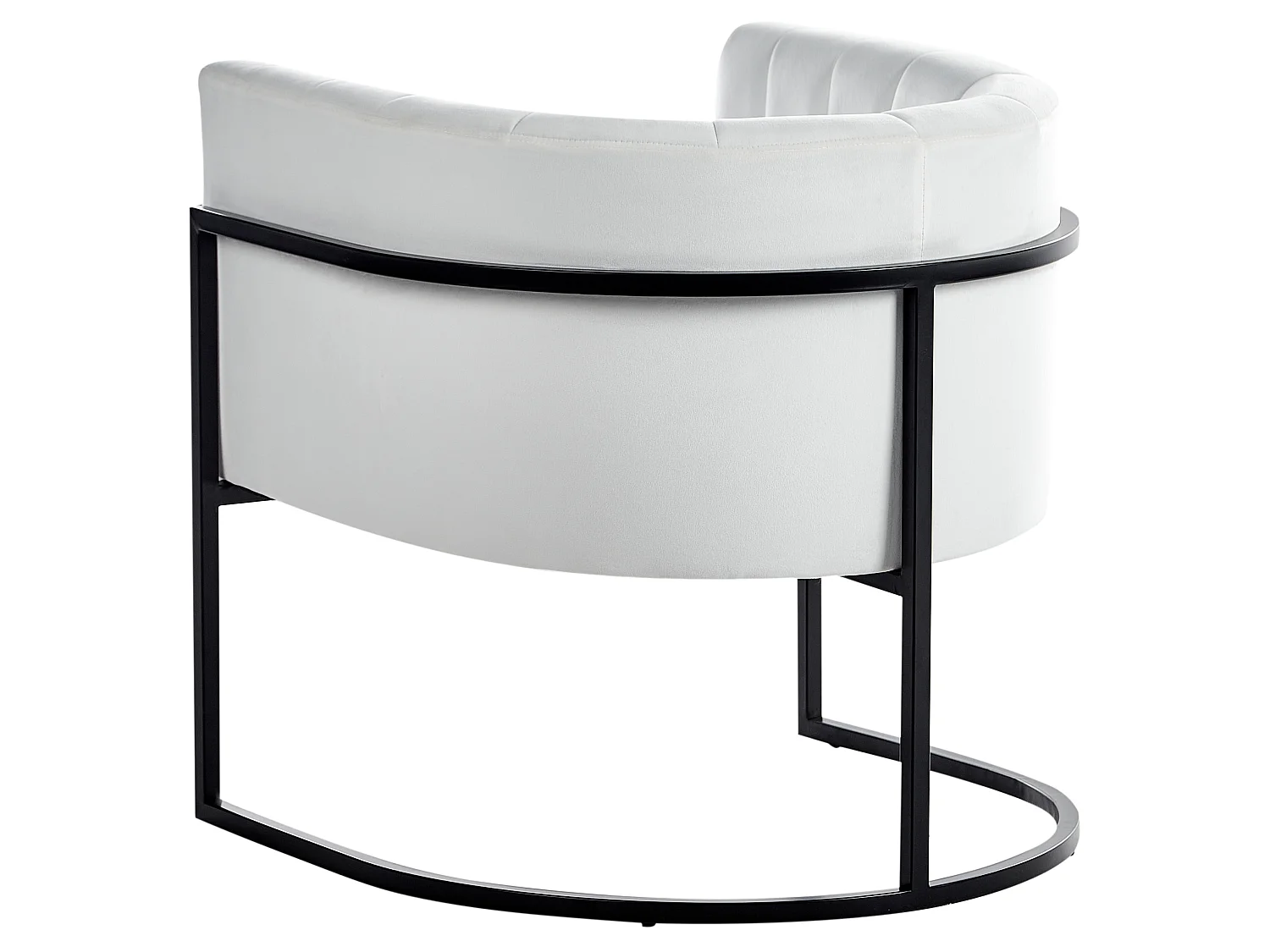Armchair LARVIK II Velvet White