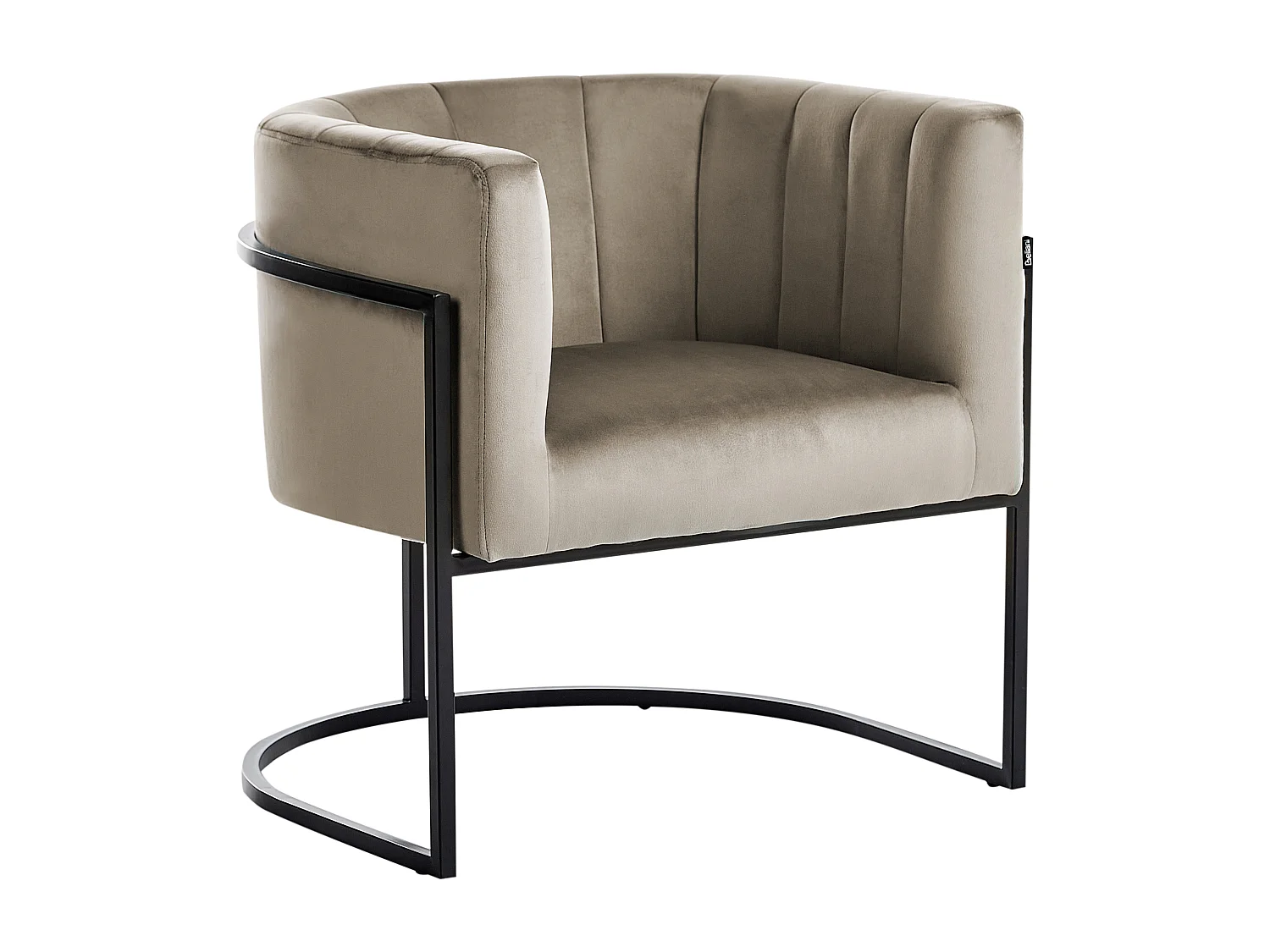 Sillón LARVIK II Terciopelo Gris pardo