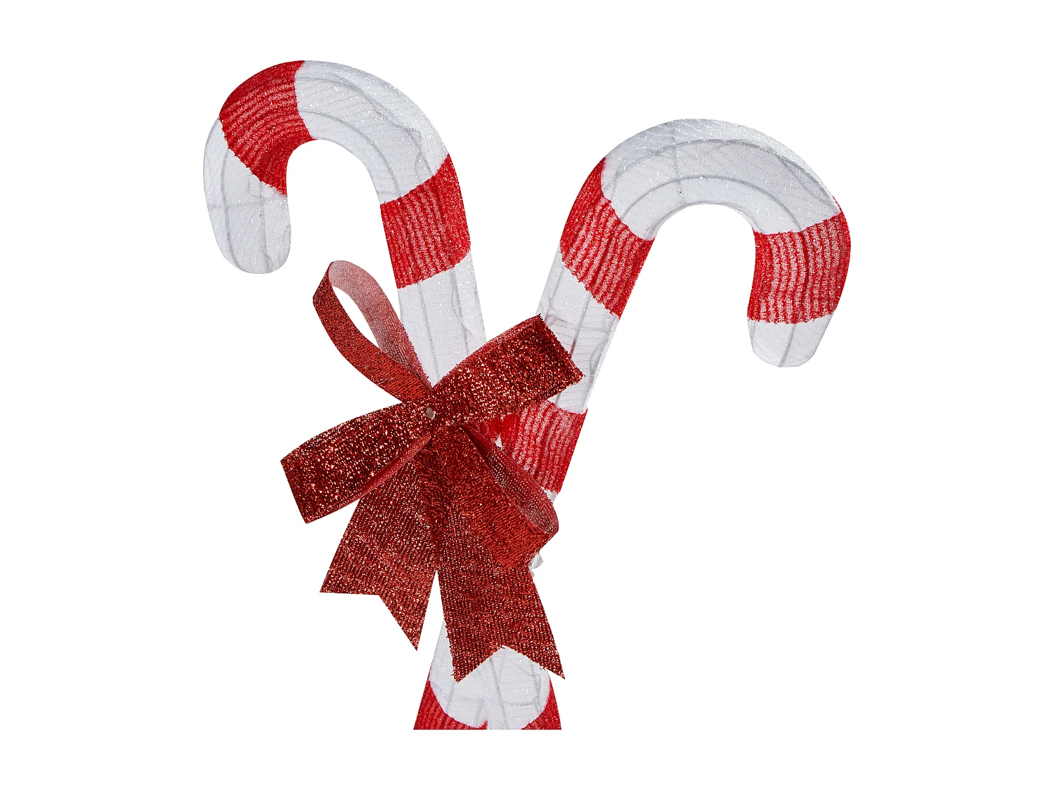 Outdoor Weihnachtsbeleuchtung LED rot / weiss Zuckerstangen 90 cm OLASVIK