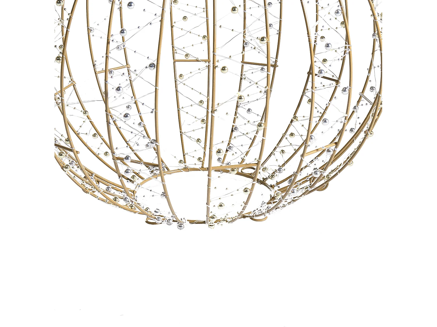 Décoration extérieure LED GAROUR Boule de cristal 65/50/40 cm Doré