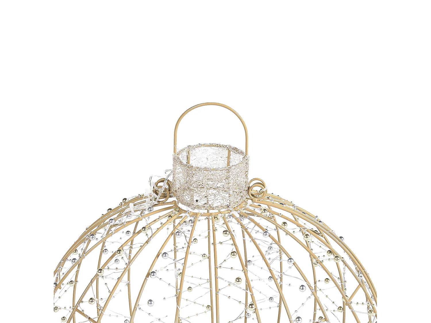 Kerstdecoratie voor buiten set van 3 LED verlichting goud GAROUR