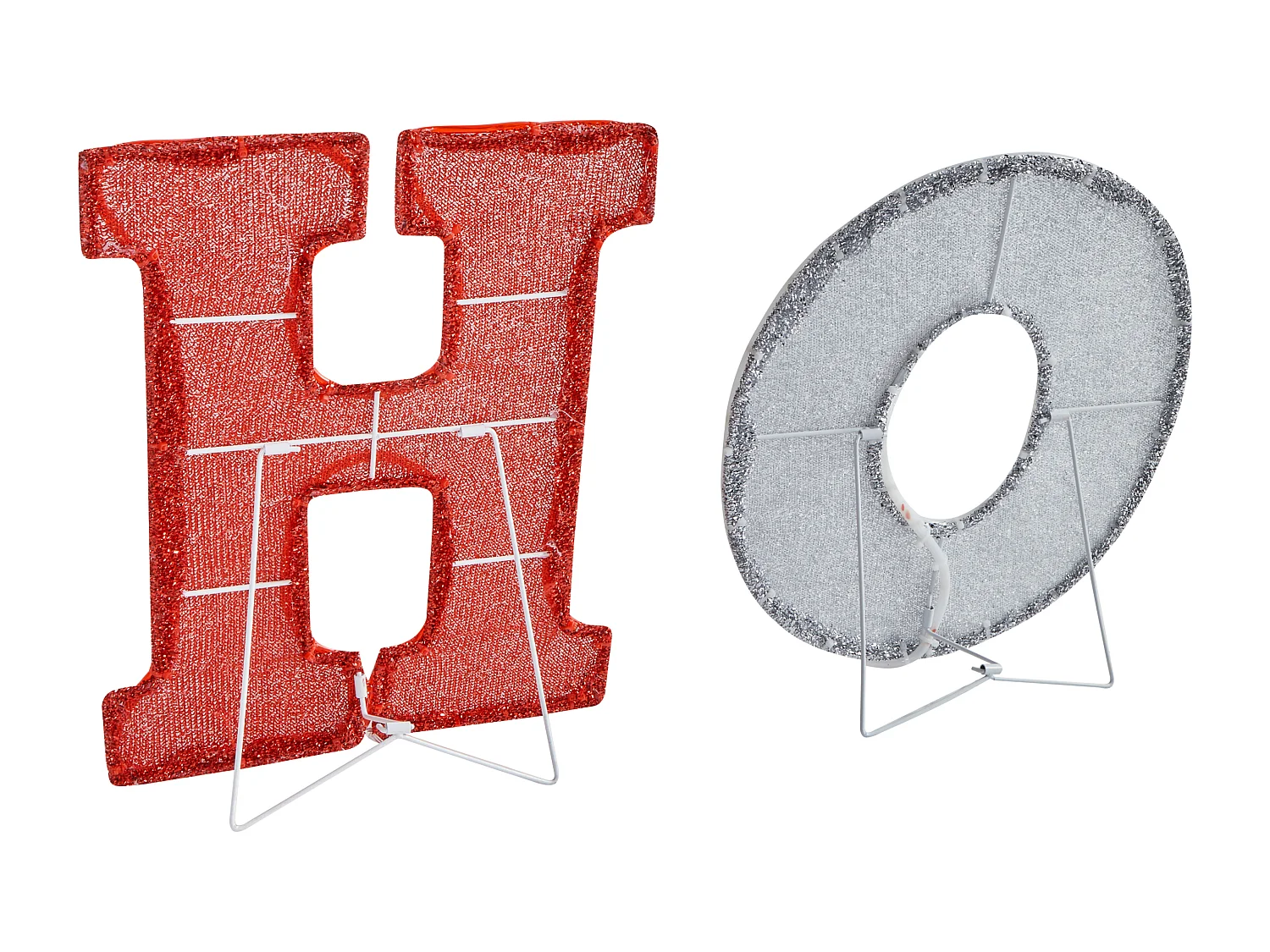 Décoration extérieure LED GRENVIK 40 cm Rouge Blanc