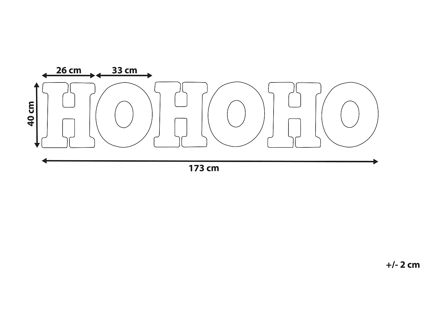 Decoração LED exterior vermelha e branca 40 cm GRENVIK