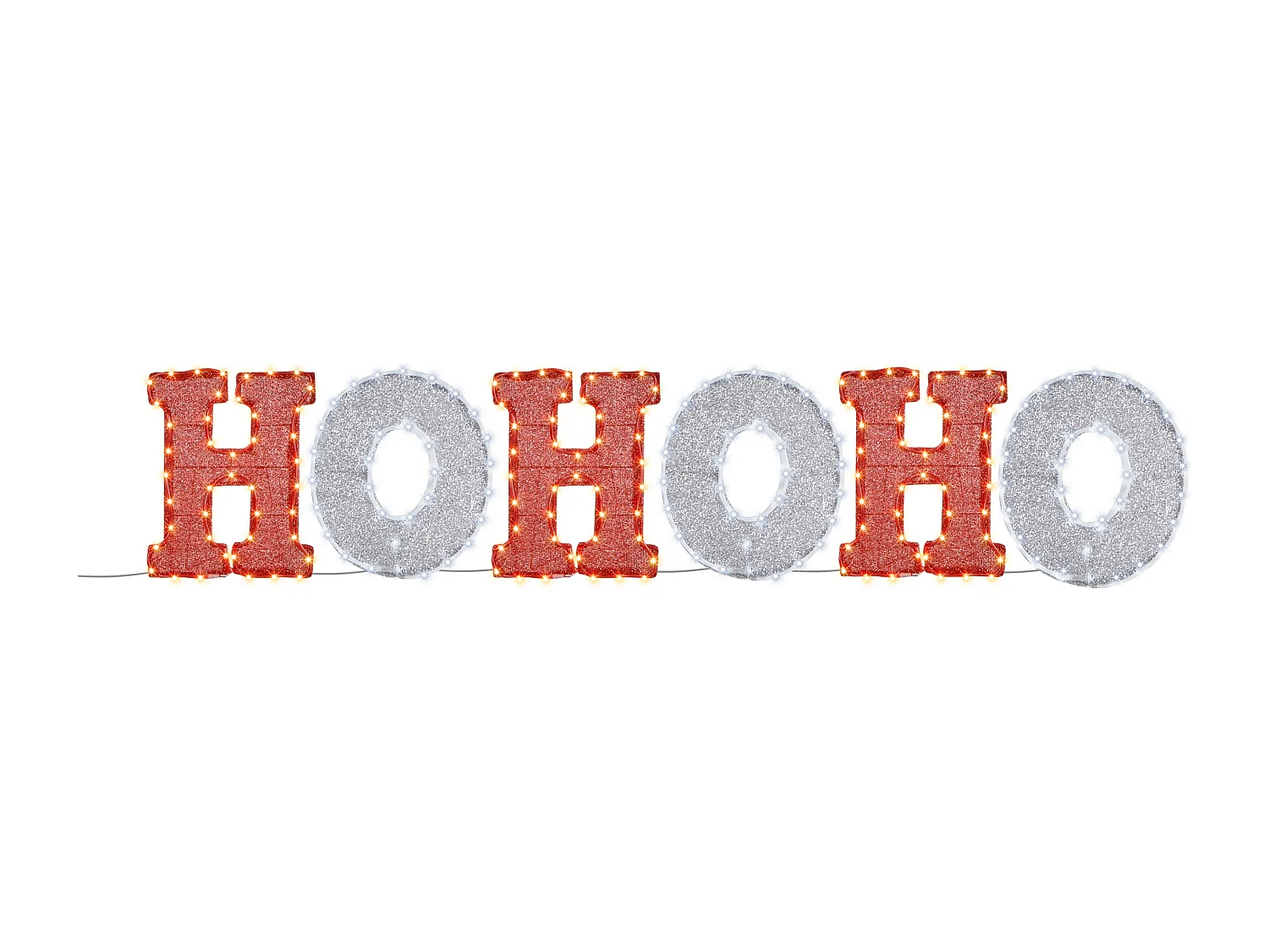 Decoração LED exterior vermelha e branca 40 cm GRENVIK