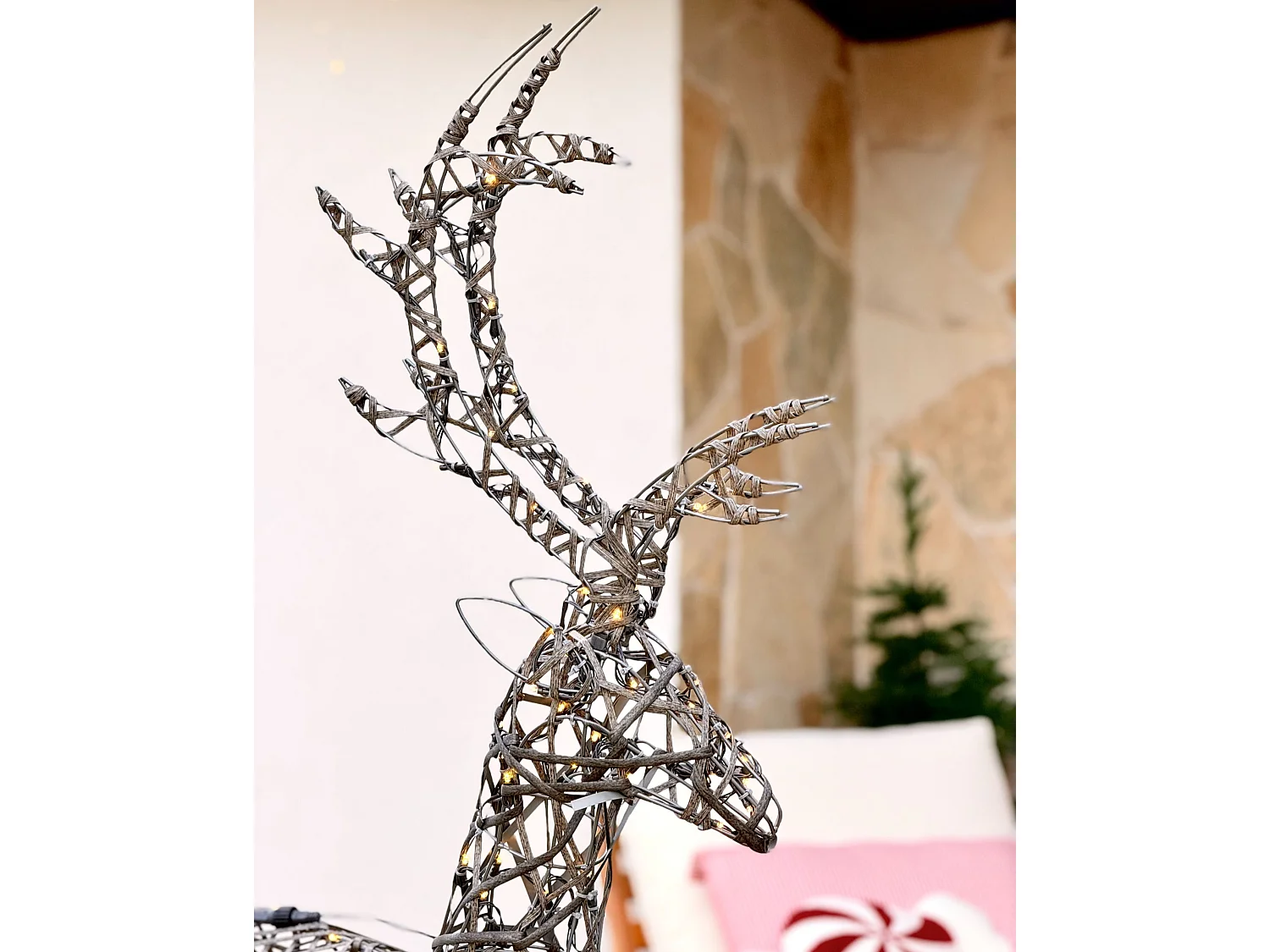 Decorazione LED argento 140 cm HUSAVIK