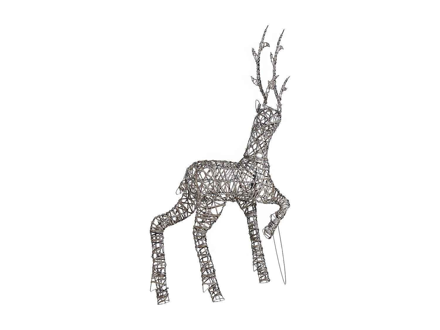 Kerstdecoratie voor buiten LED zilver 140 cm HUSAVIK