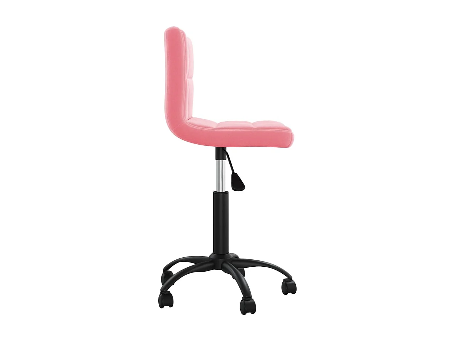 Sedia Girevole da Ufficio Rosa in Velluto