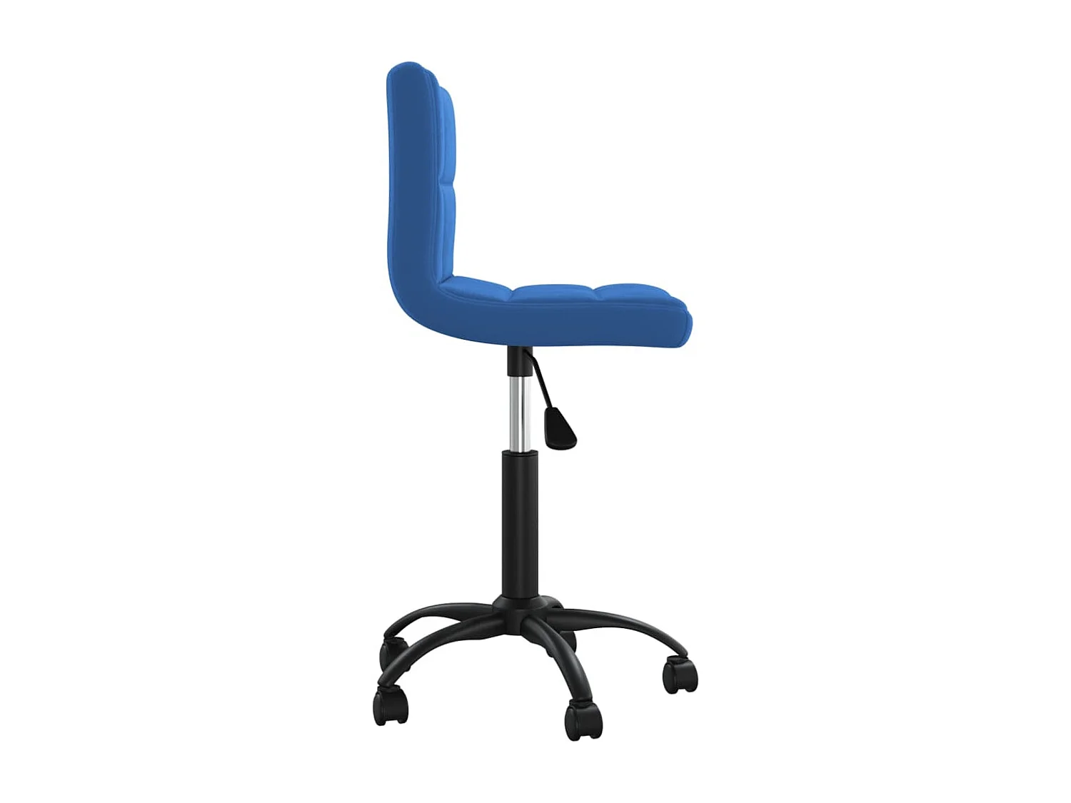 Cadeira de escritório giratória veludo azul