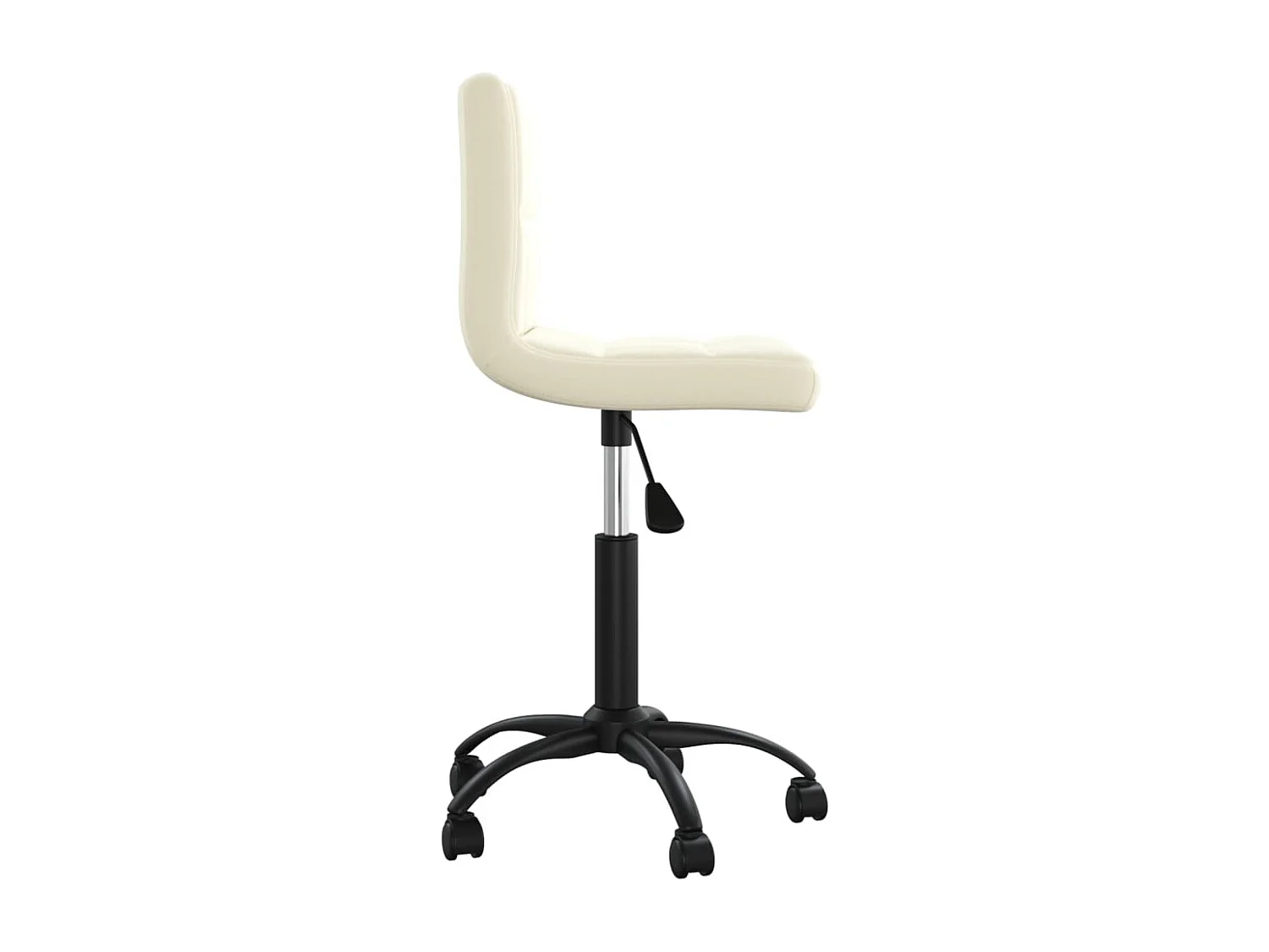 Sedia Girevole da Ufficio Crema in Velluto