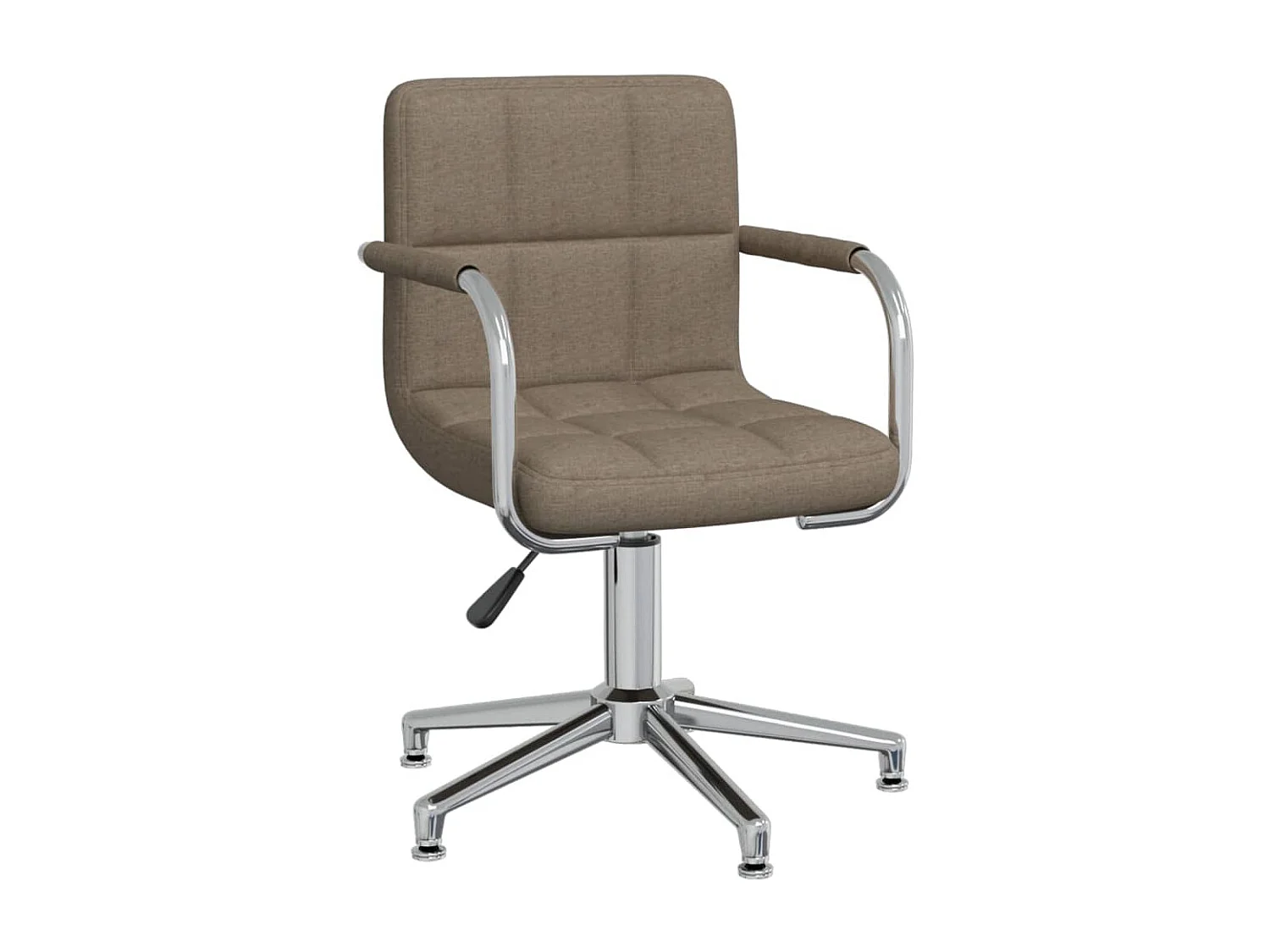 Obrotowe Biuro Krzesło Taupe Elegancki Design z Optymalnym Komfortem