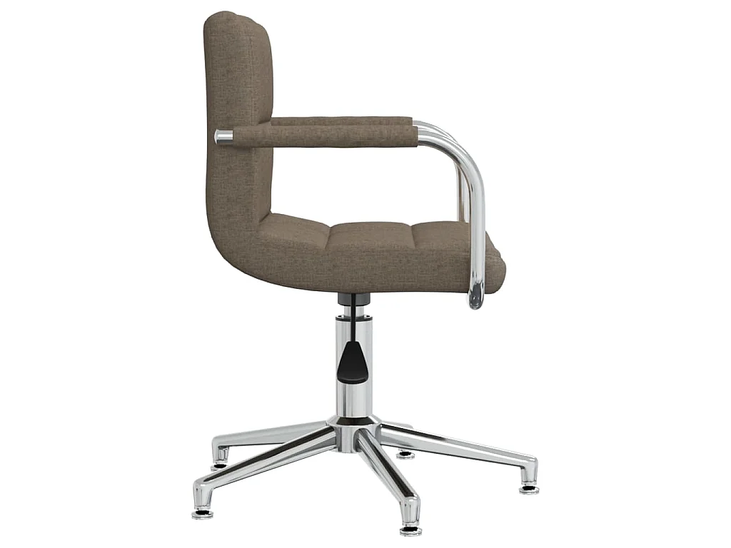Obrotowe Biuro Krzesło Taupe Elegancki Design z Optymalnym Komfortem