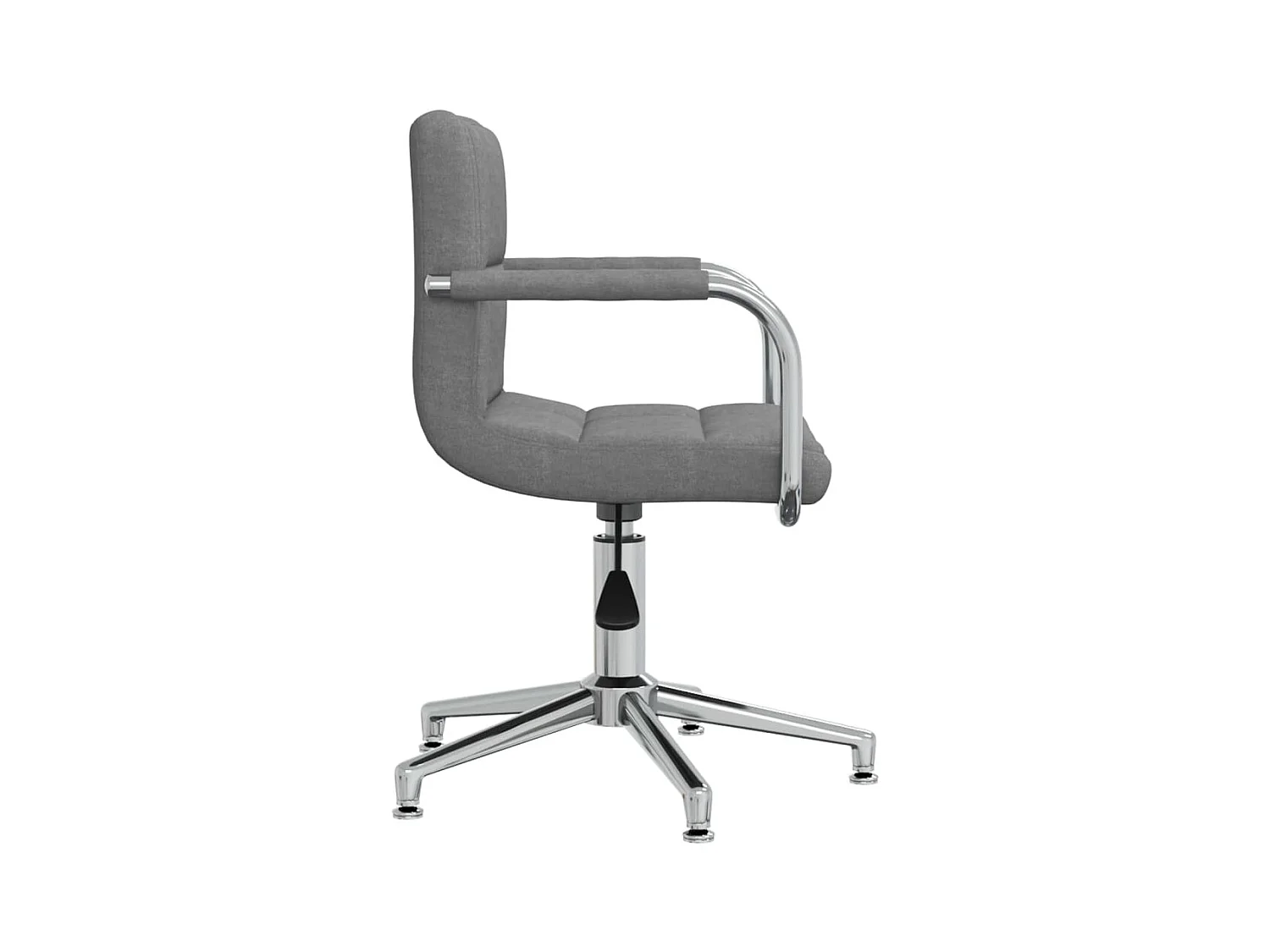 Chaise pivotante de bureau Gris clair Tissu