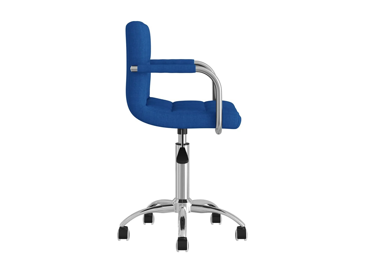 Chaise pivotante de bureau Bleu Tissu